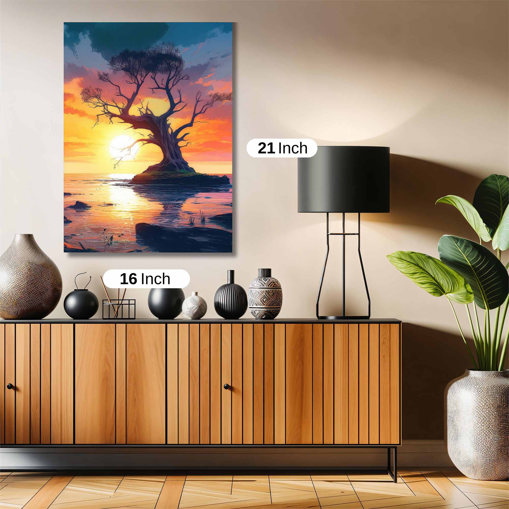 Sunset Serenity Safe Wall Magnetic / M