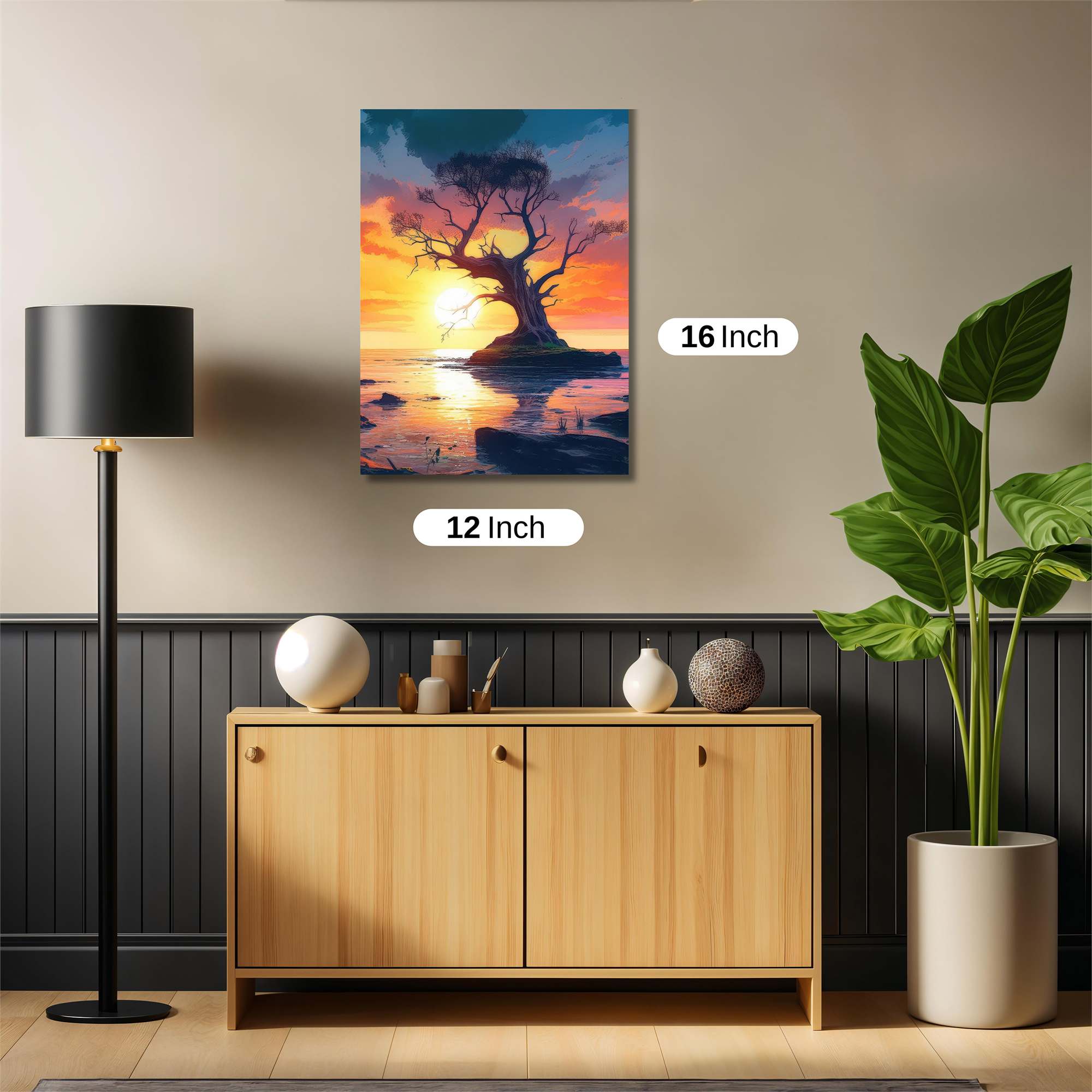 Sunset Serenity Safe Wall Magnetic / M