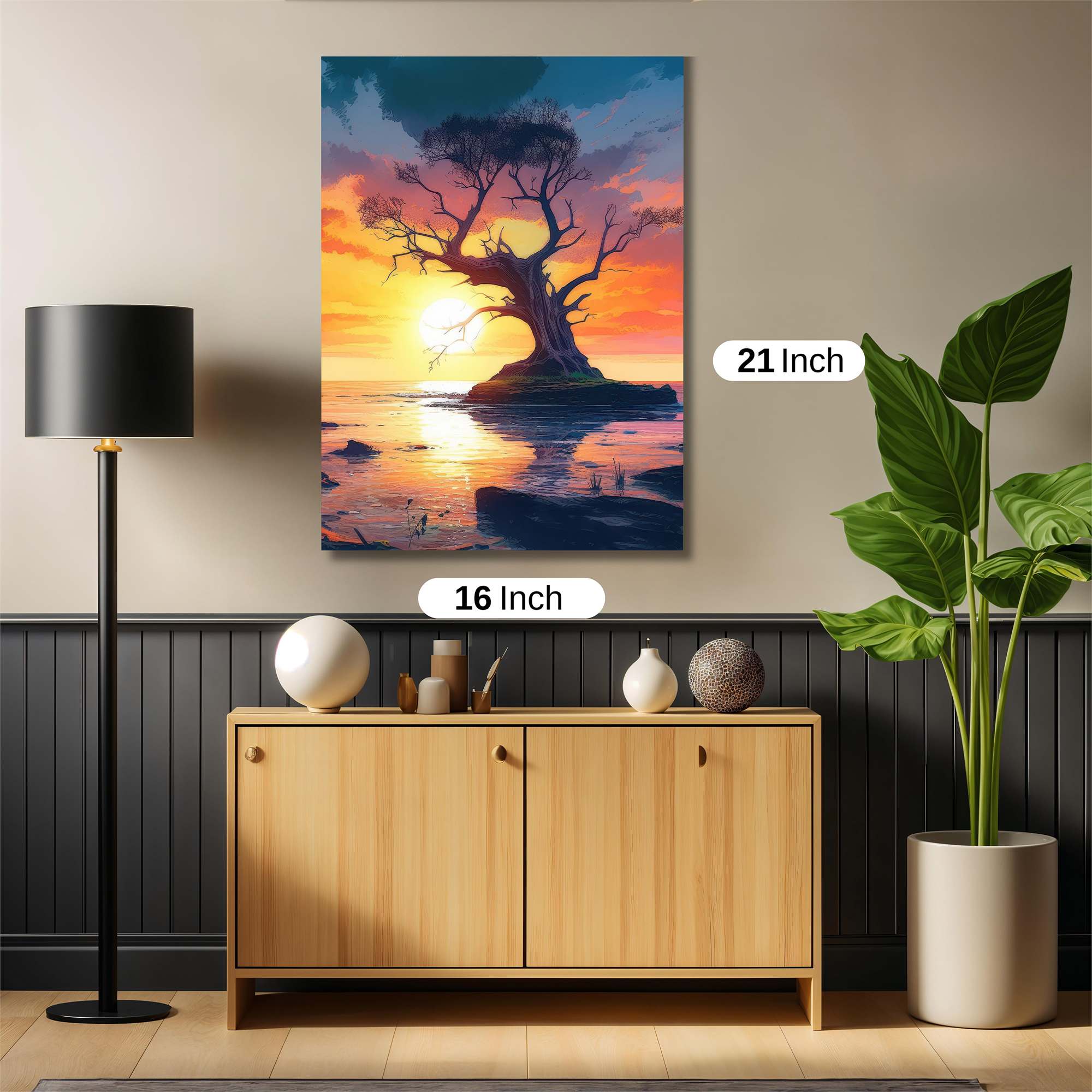 Sunset Serenity Safe Wall Magnetic / M