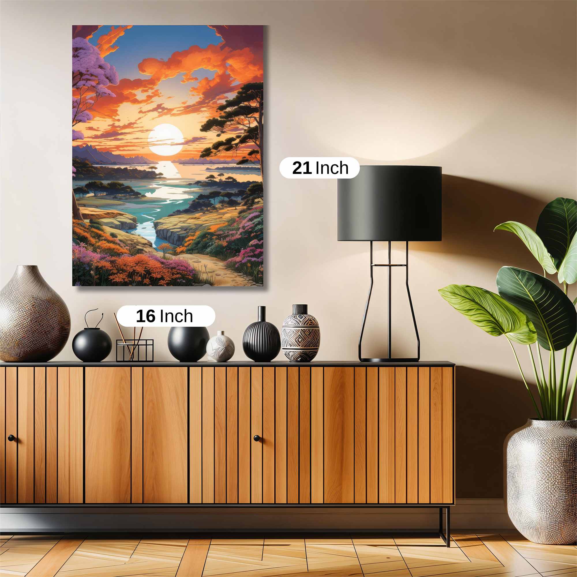 Sunset Serenity Safe Wall Magnetic / M