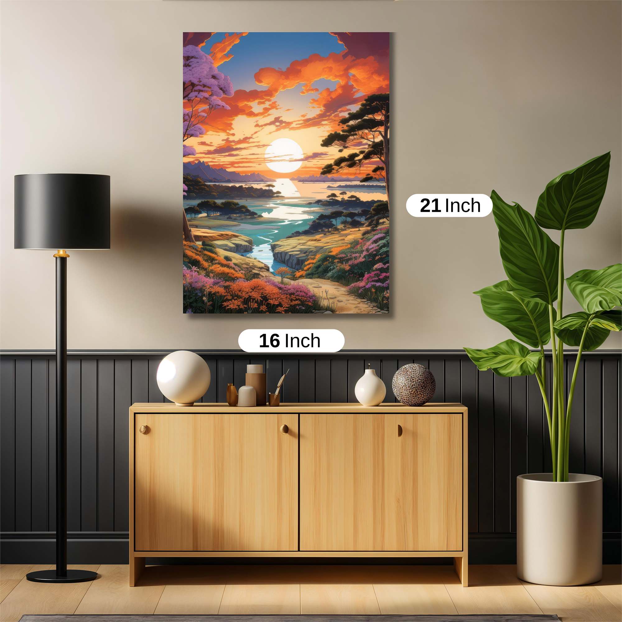 Sunset Serenity Safe Wall Magnetic / M