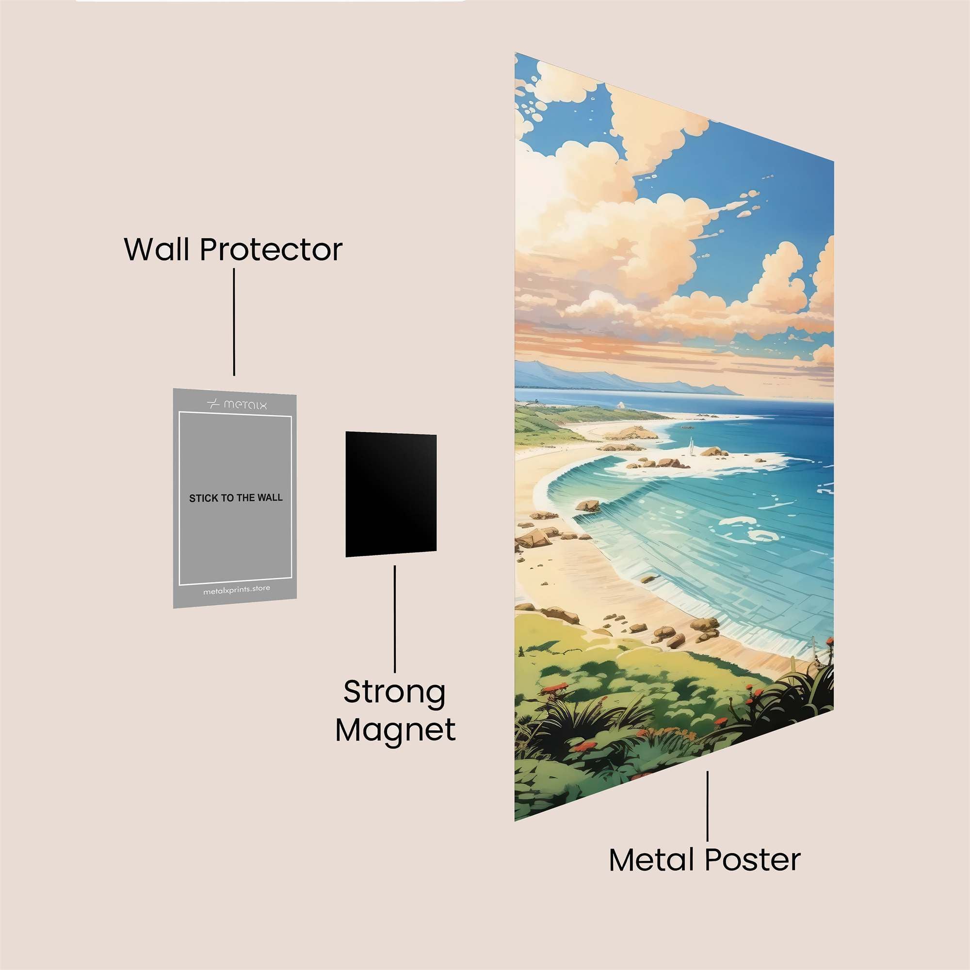 Sunset Serenity Safe Wall Magnetic / M