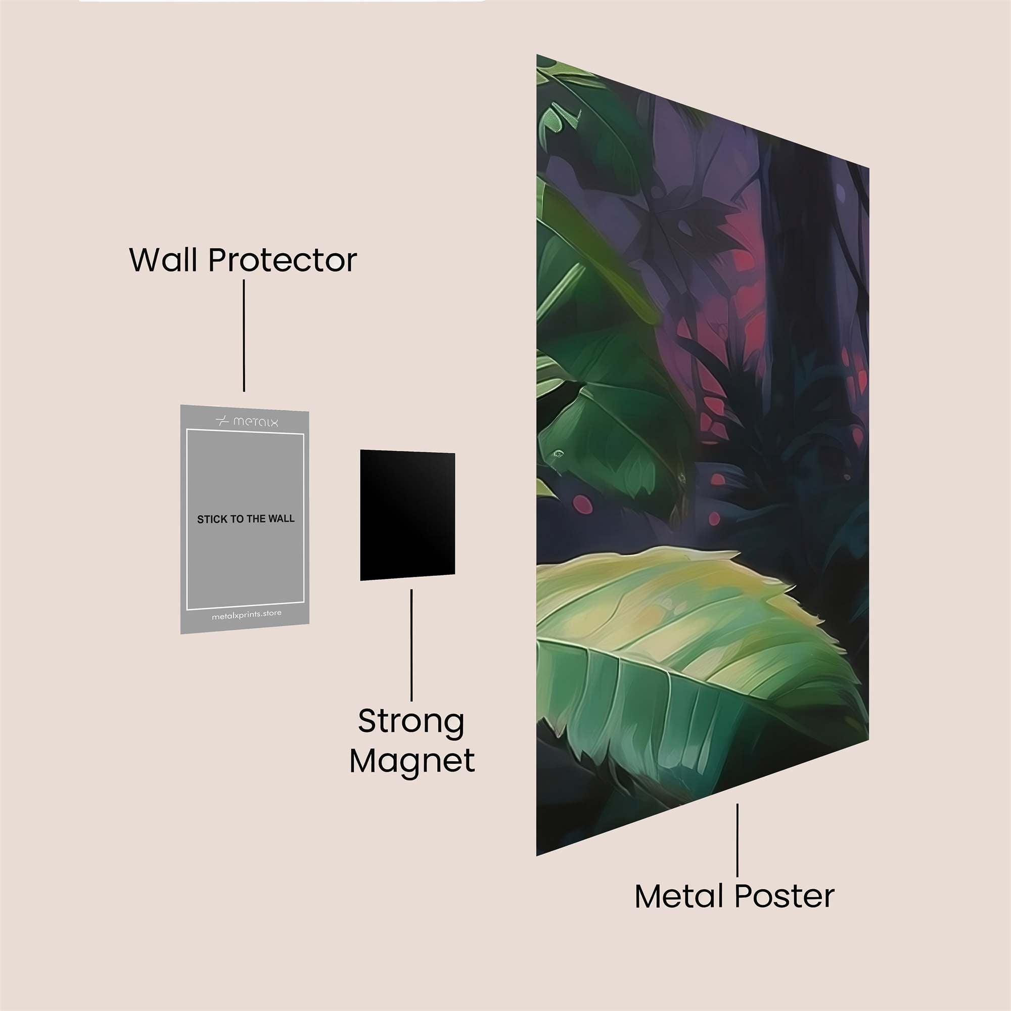 Jungle Glow Safe Wall Magnetic / M