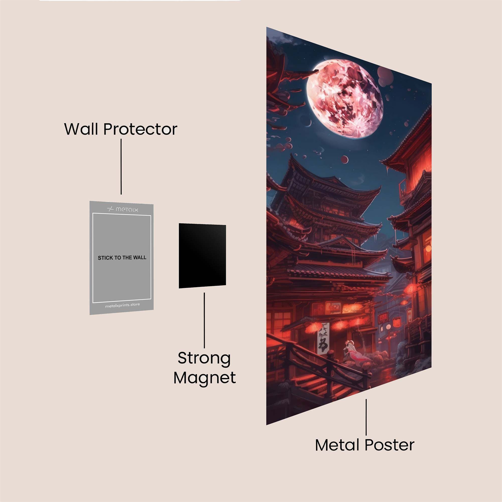 Moonlit Tranquility Safe Wall Magnetic / M