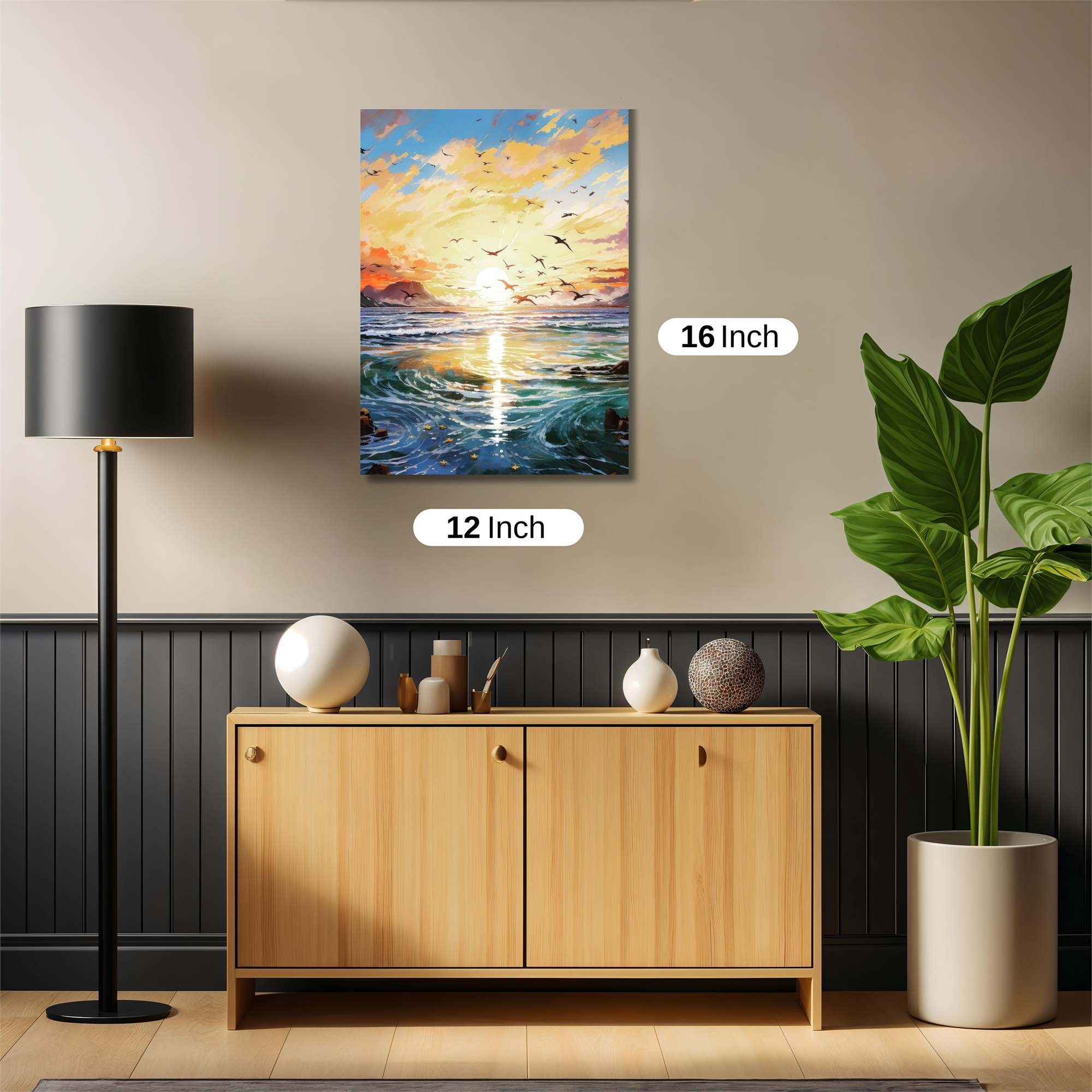 Sunset Serenity Safe Wall Magnetic / M