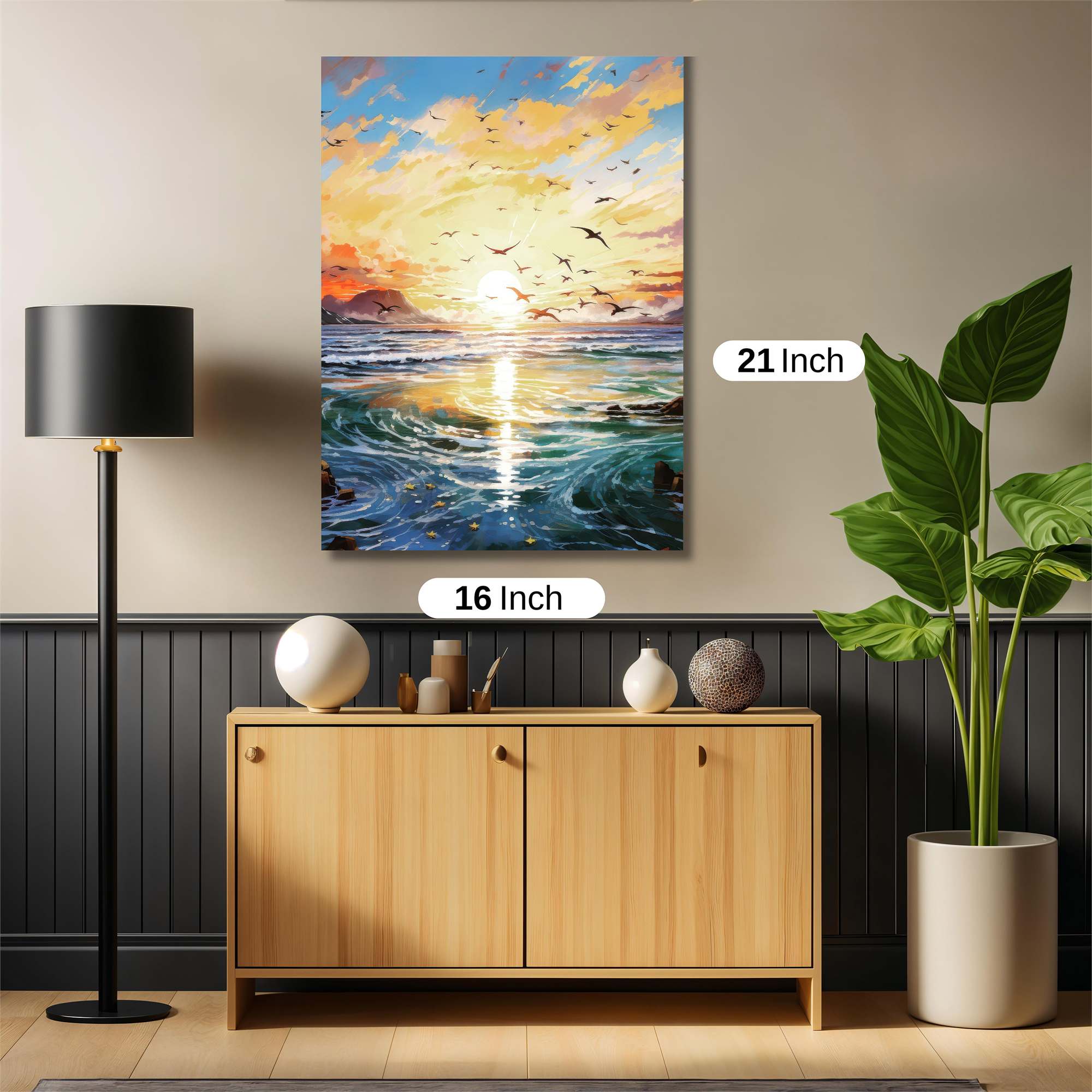 Sunset Serenity Safe Wall Magnetic / M
