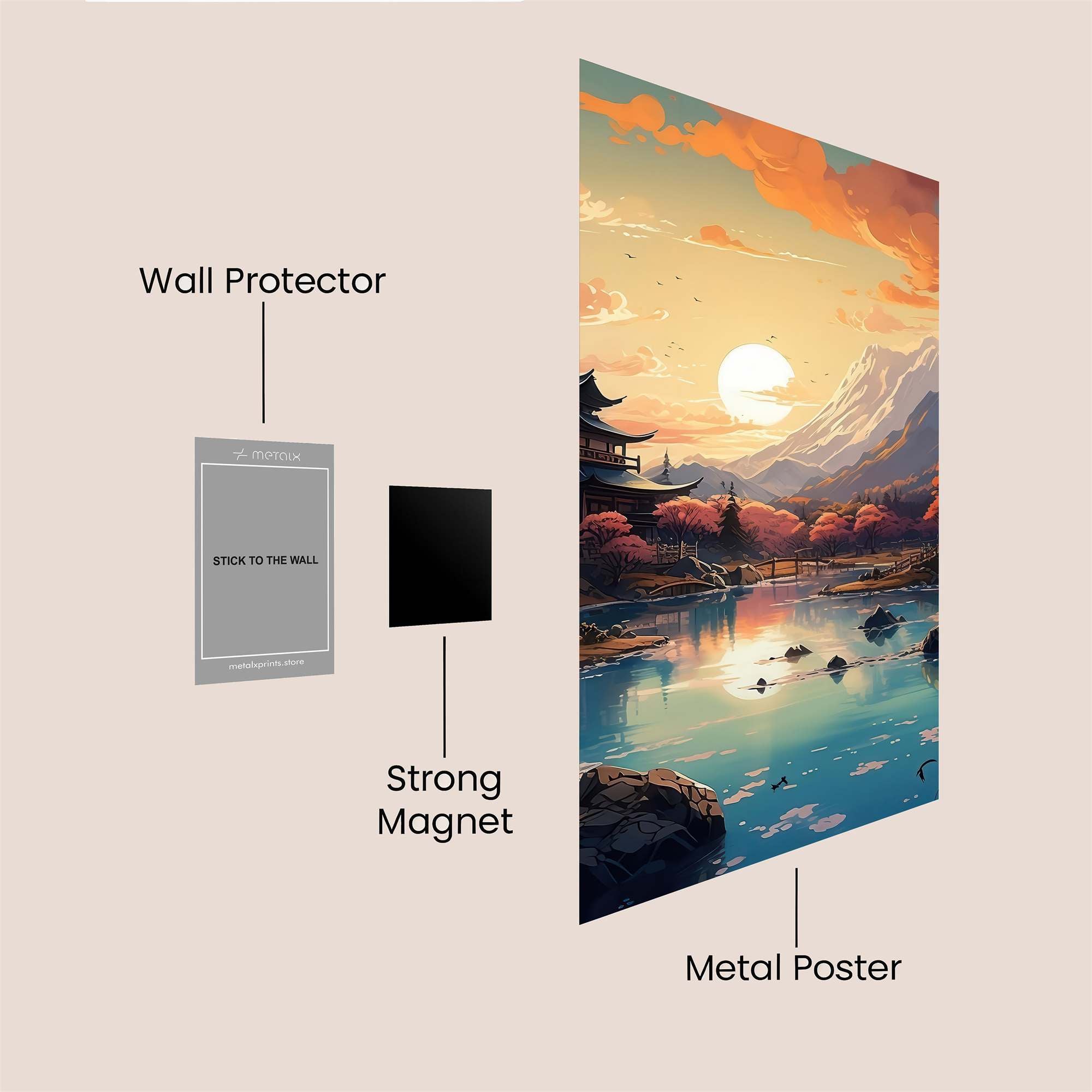 Pagoda Serenity Safe Wall Magnetic / M