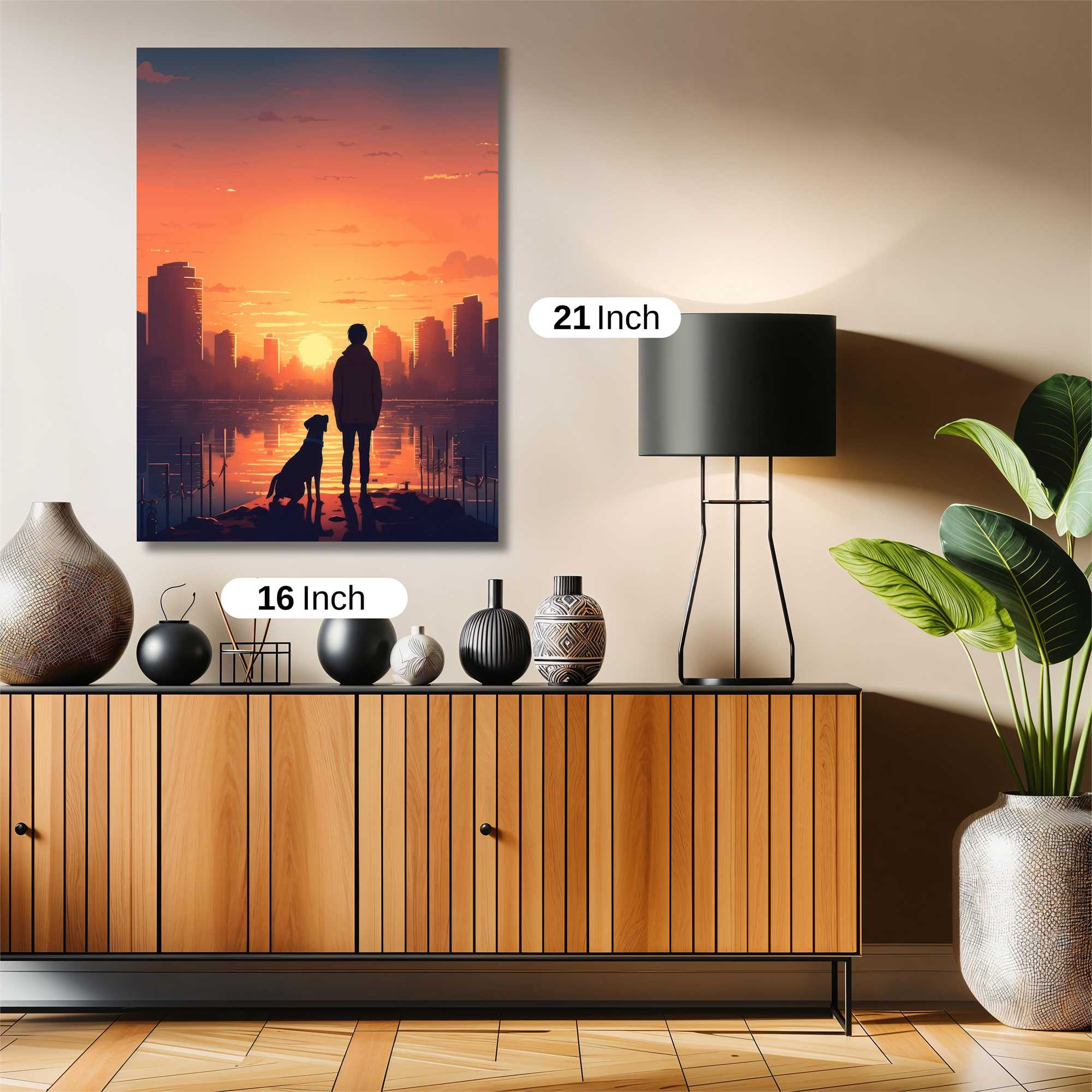 Sunset Serenity Safe Wall Magnetic / M