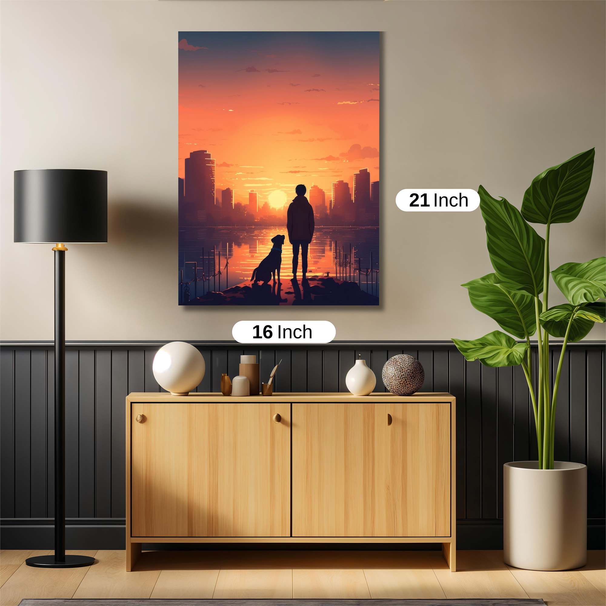 Sunset Serenity Safe Wall Magnetic / M