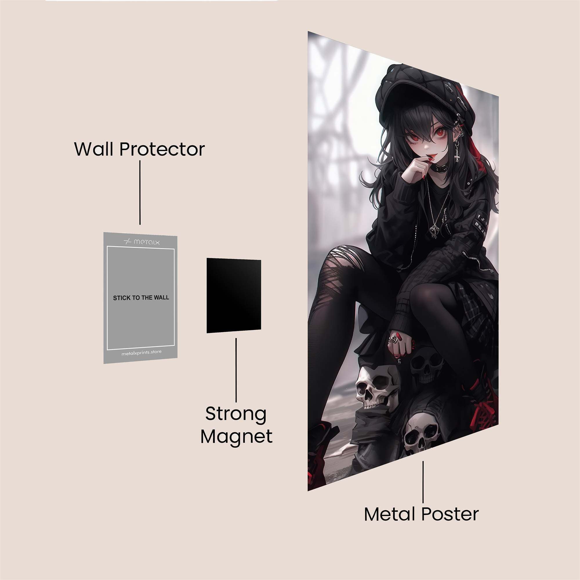 Gothic Enigma Safe Wall Magnetic / M