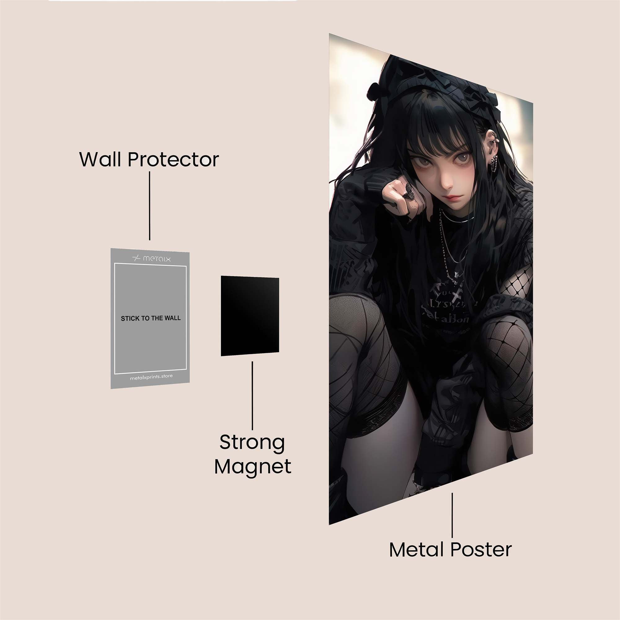 Gothic Enigma Safe Wall Magnetic / M