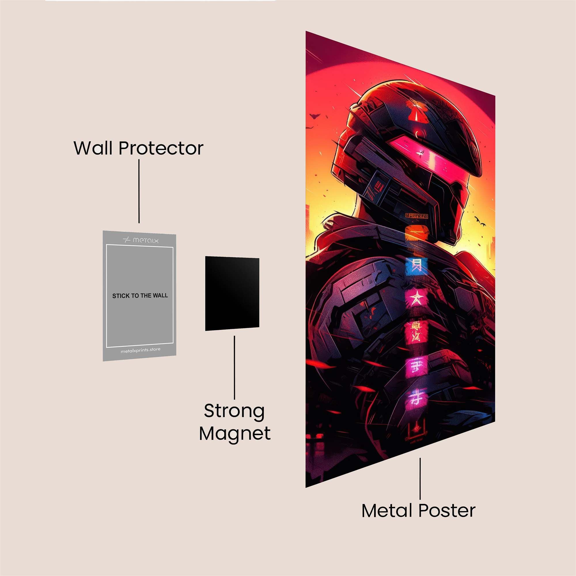 Samurai Serenity Safe Wall Magnetic / M