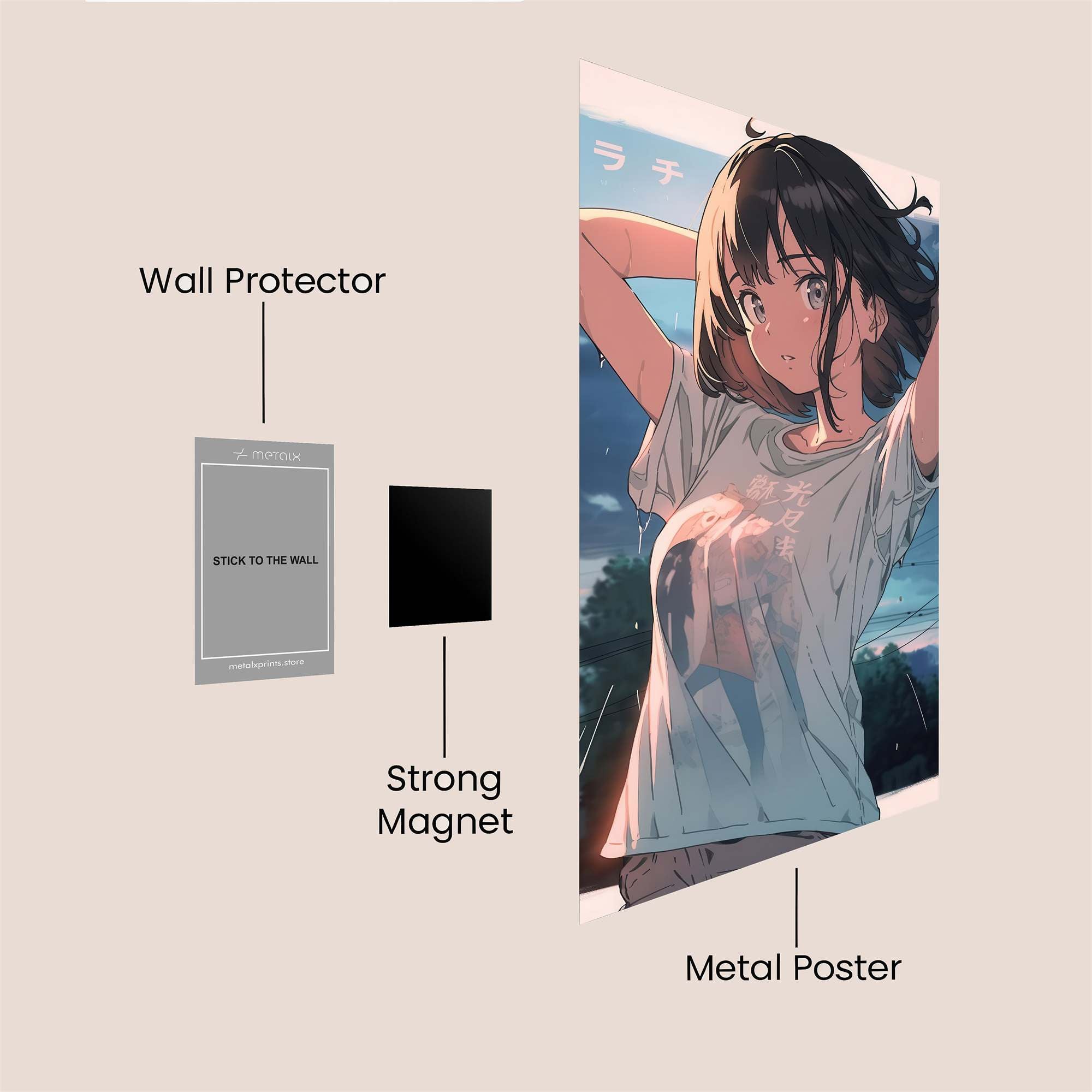 Rainy Bliss Safe Wall Magnetic / M