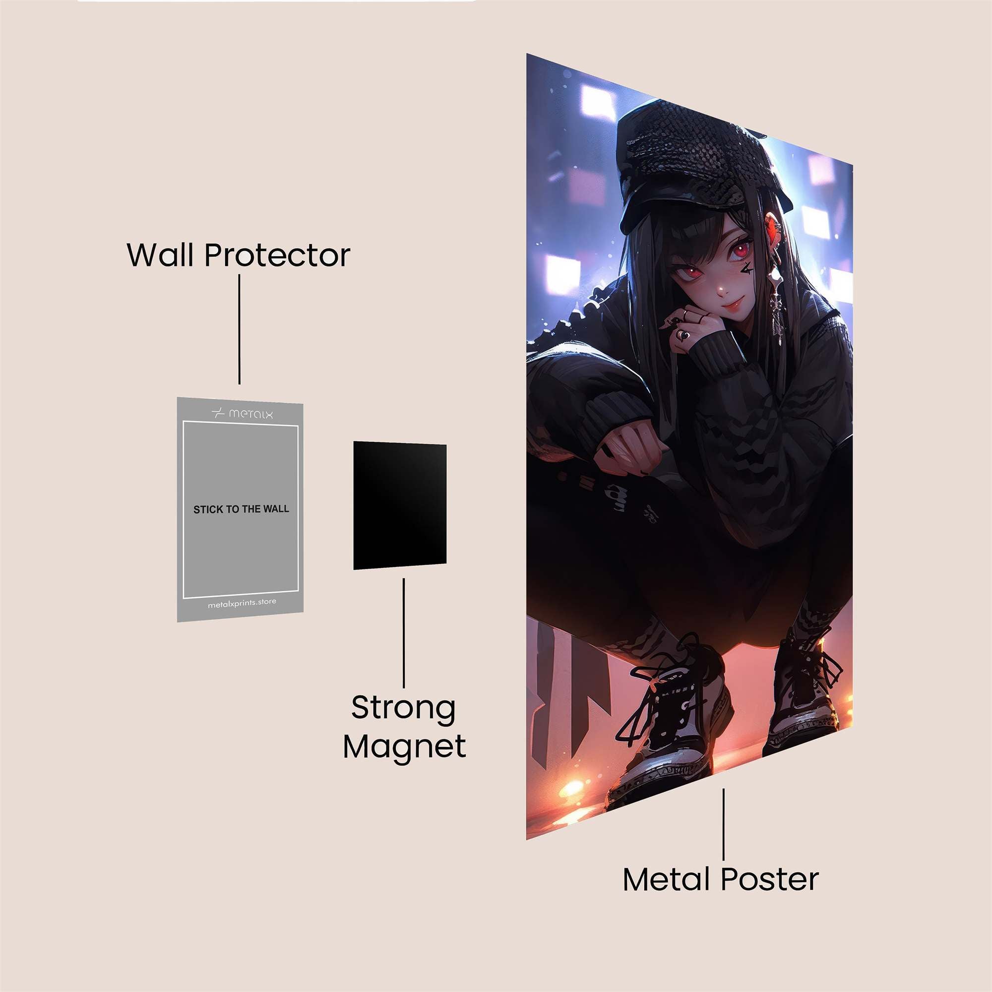 Mystic Rebel Safe Wall Magnetic / M