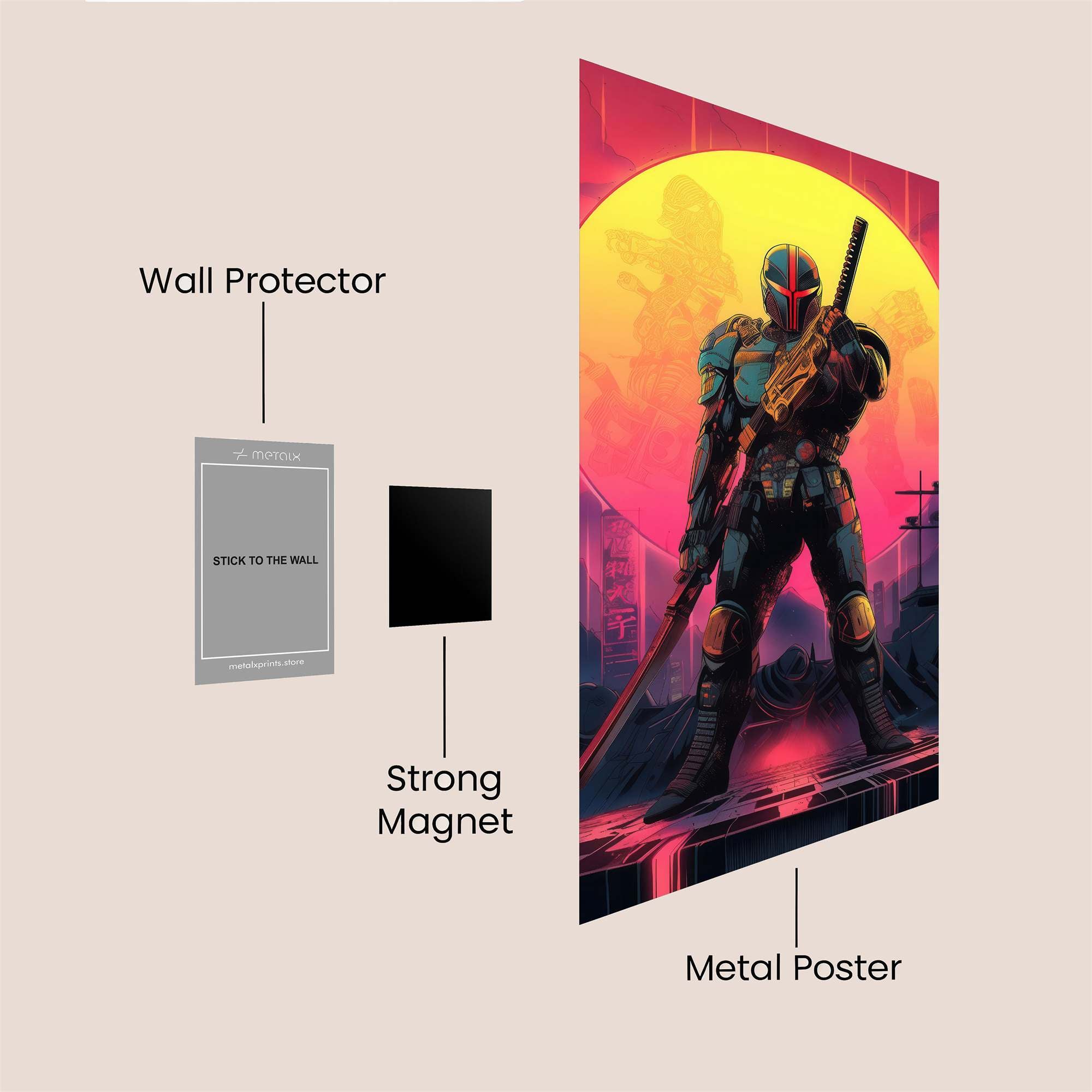 Judge Dredd Safe Wall Magnetic / M