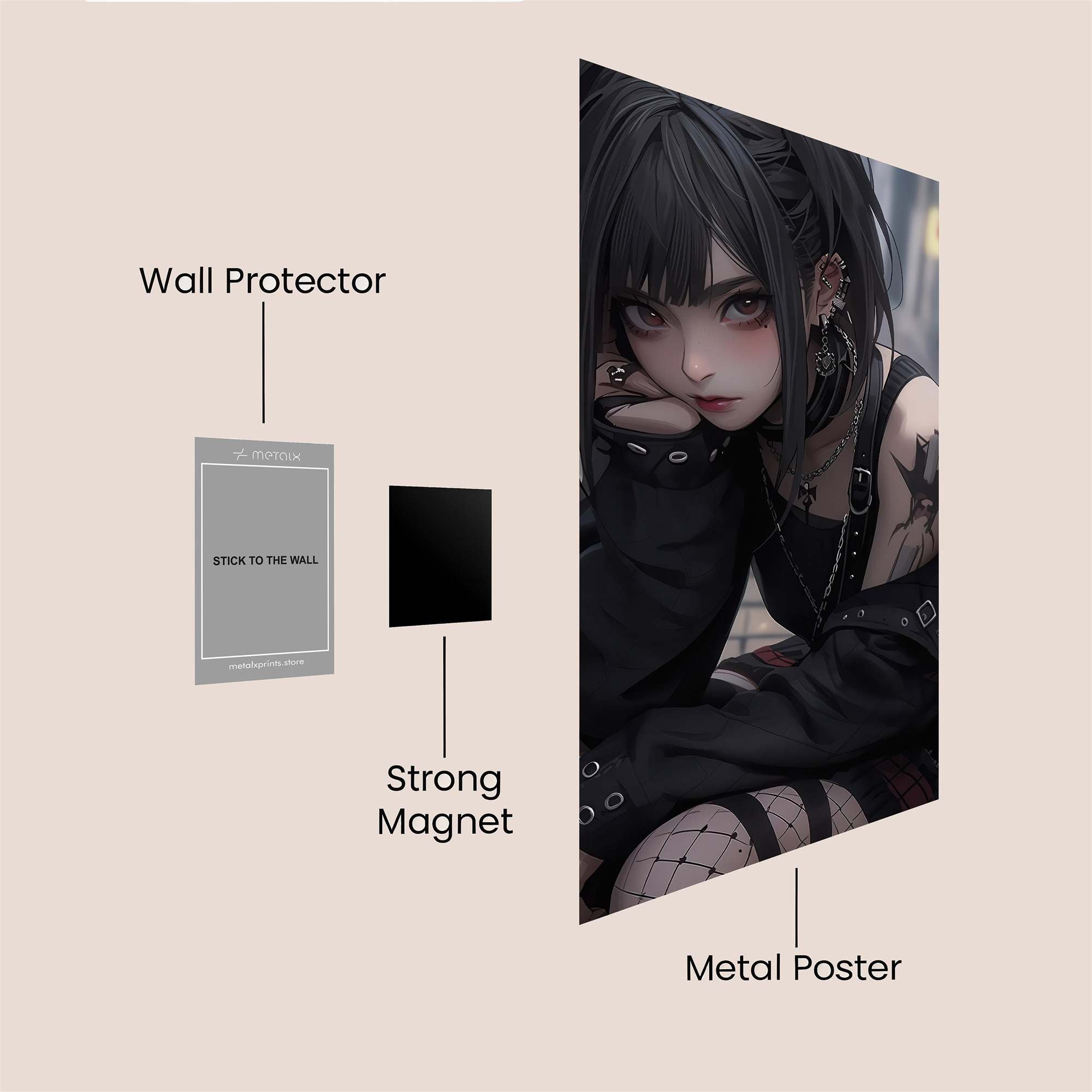 Gothic Reverie Safe Wall Magnetic / M