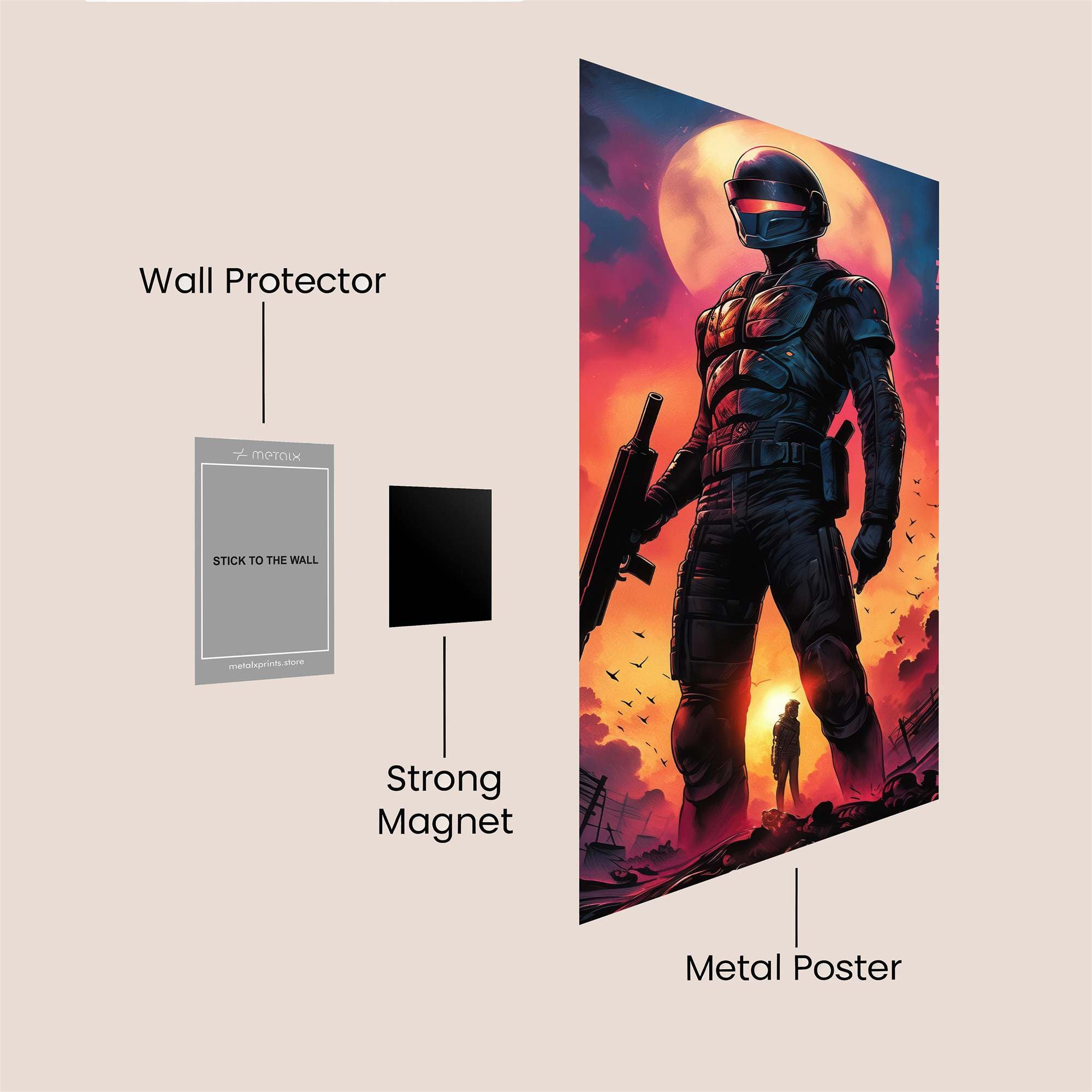 Robo-Dawn Safe Wall Magnetic / M