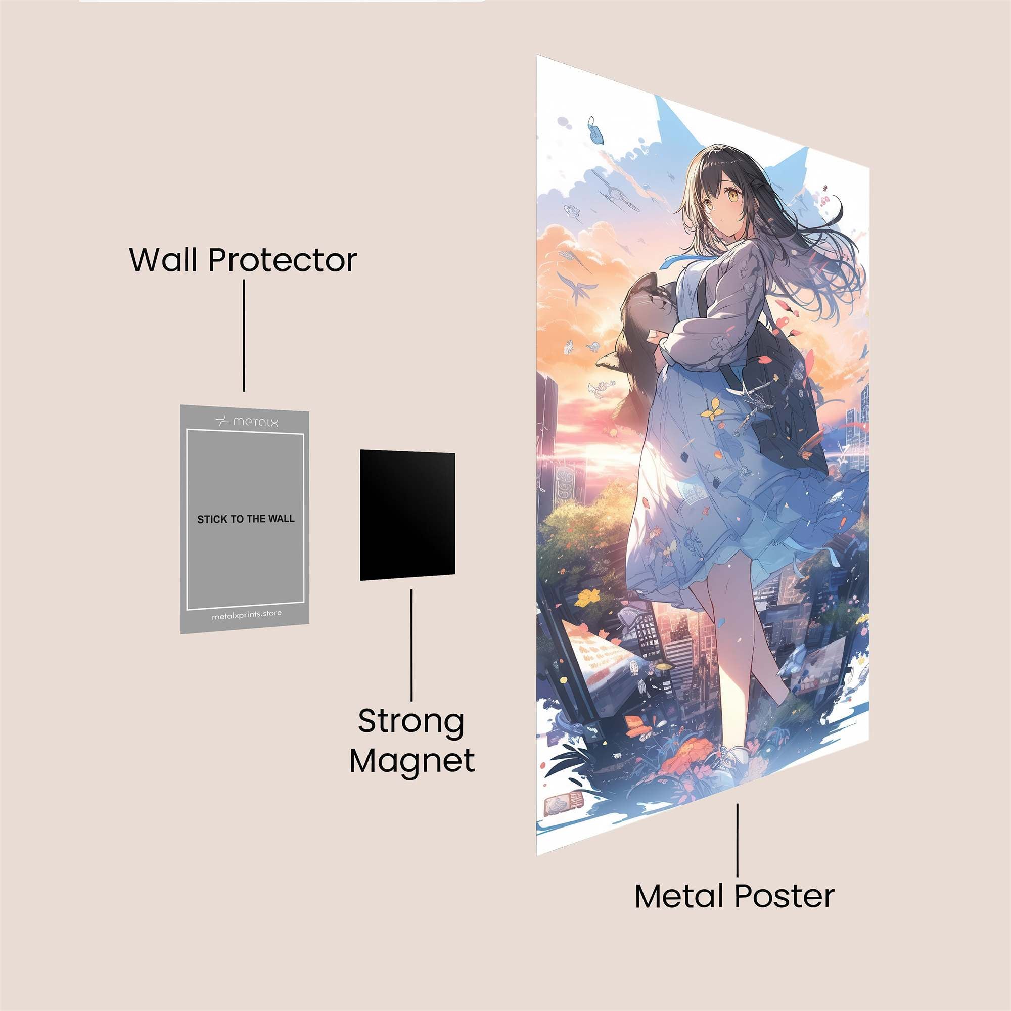 Sunset Serenity Safe Wall Magnetic / M