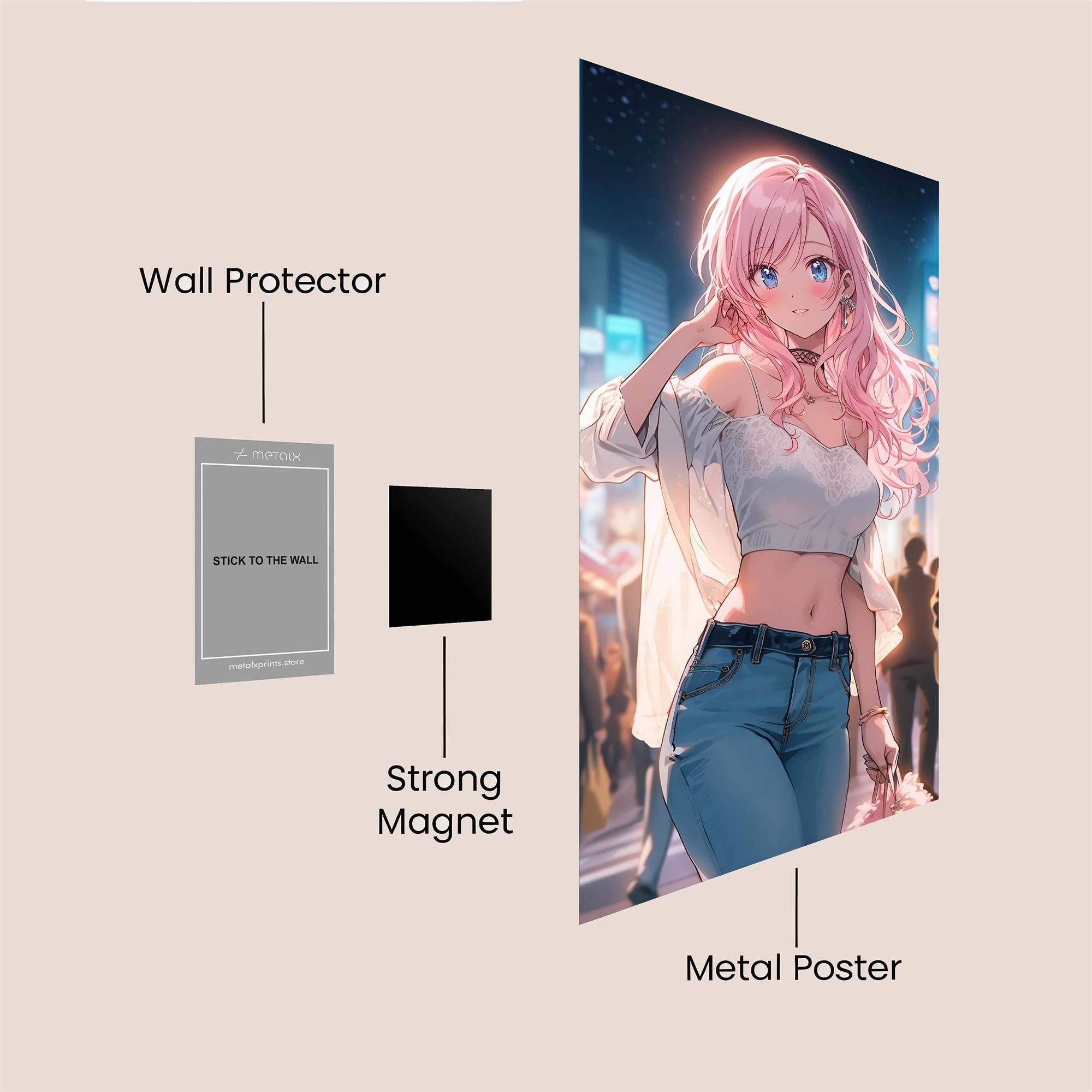 Neon Dreamer Safe Wall Magnetic / M