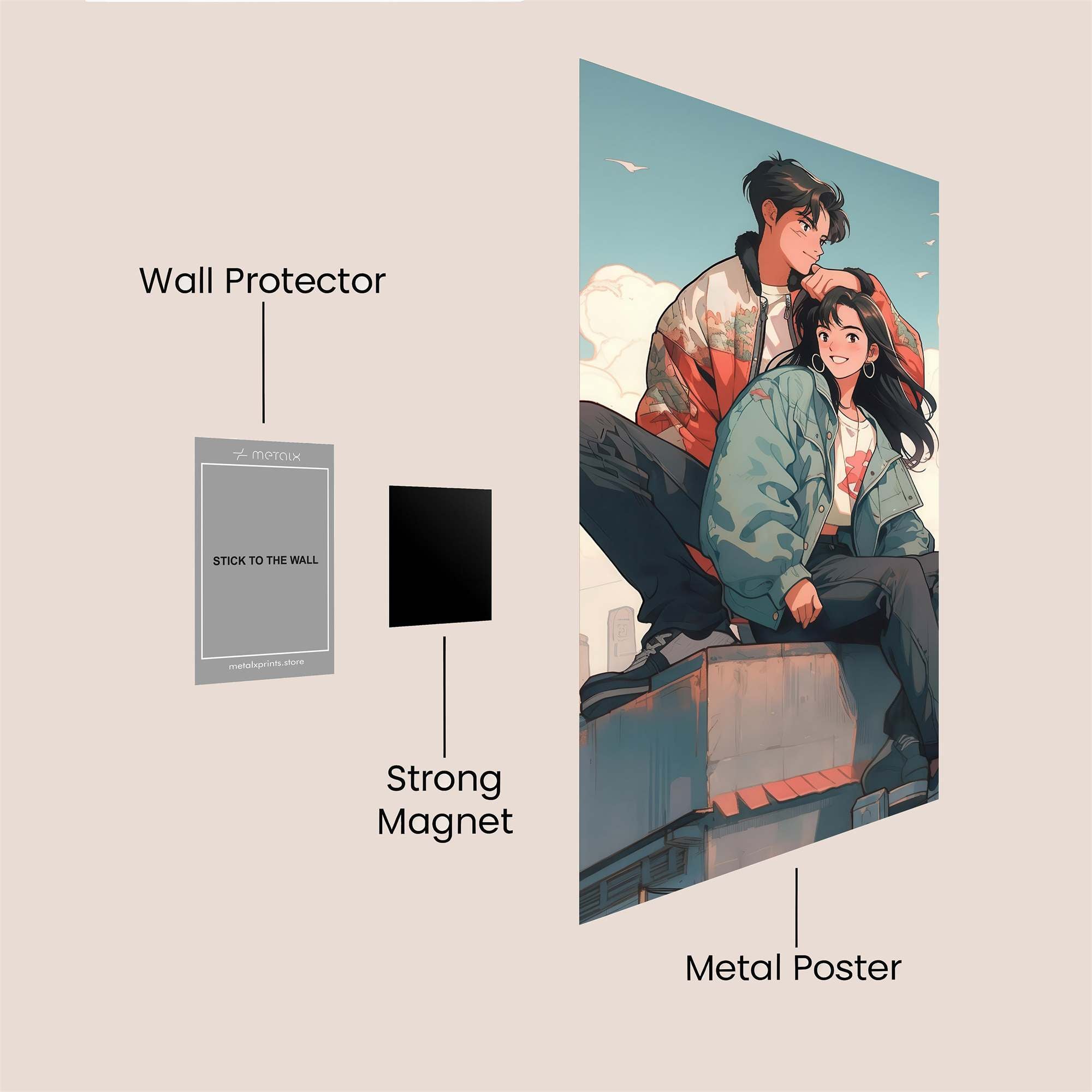 Urban Bliss Safe Wall Magnetic / M