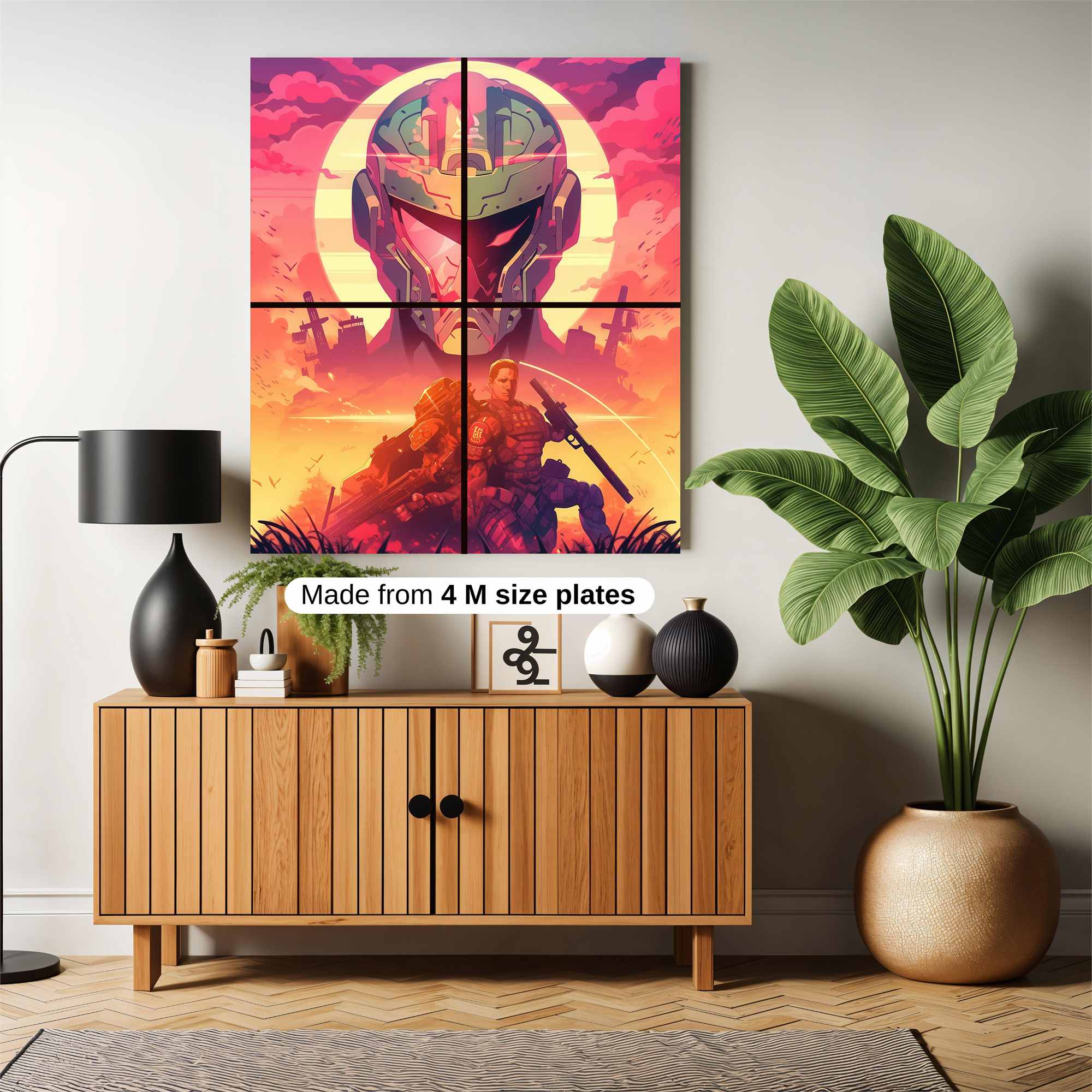 Samurai Dawn Safe Wall Magnetic / M