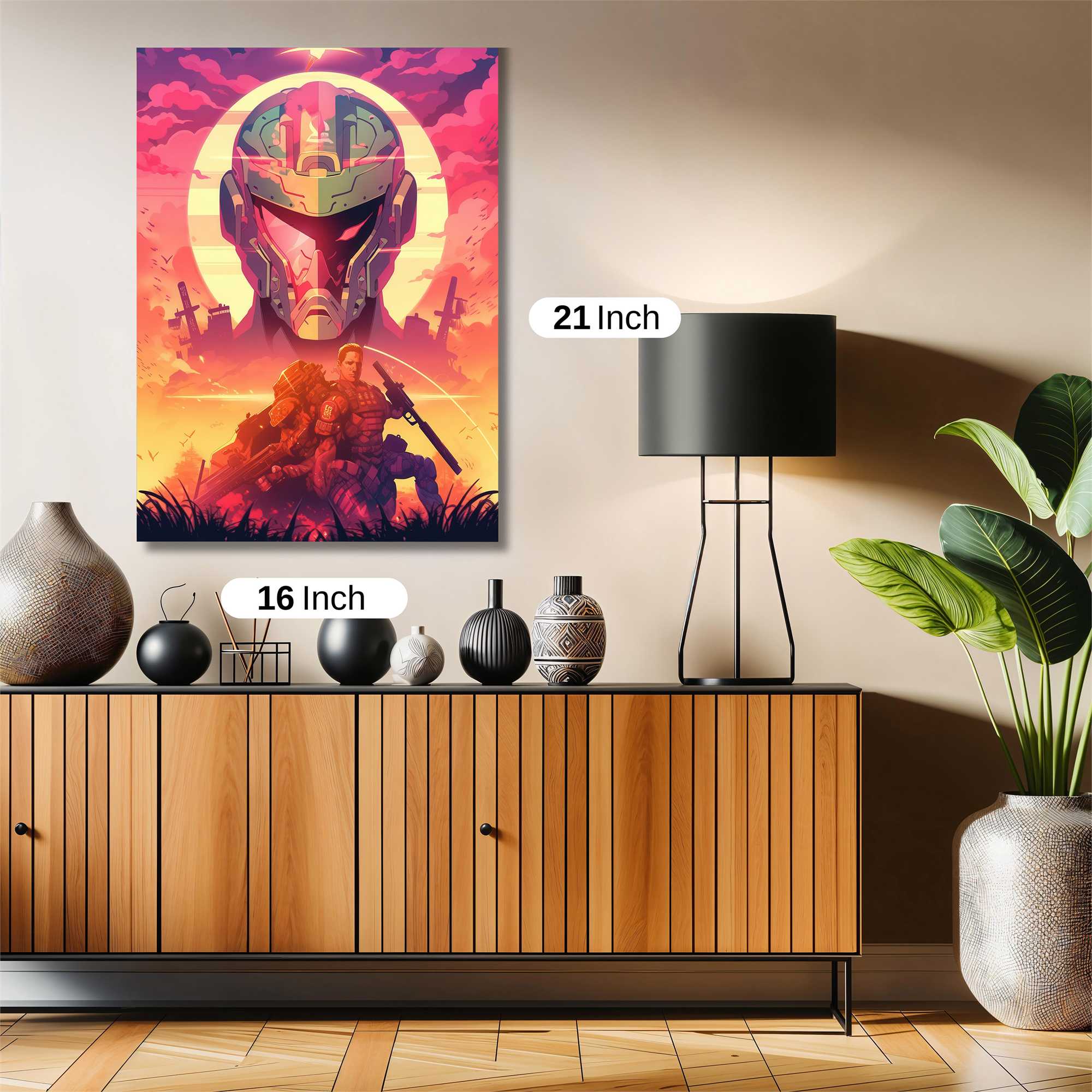 Samurai Dawn Safe Wall Magnetic / M