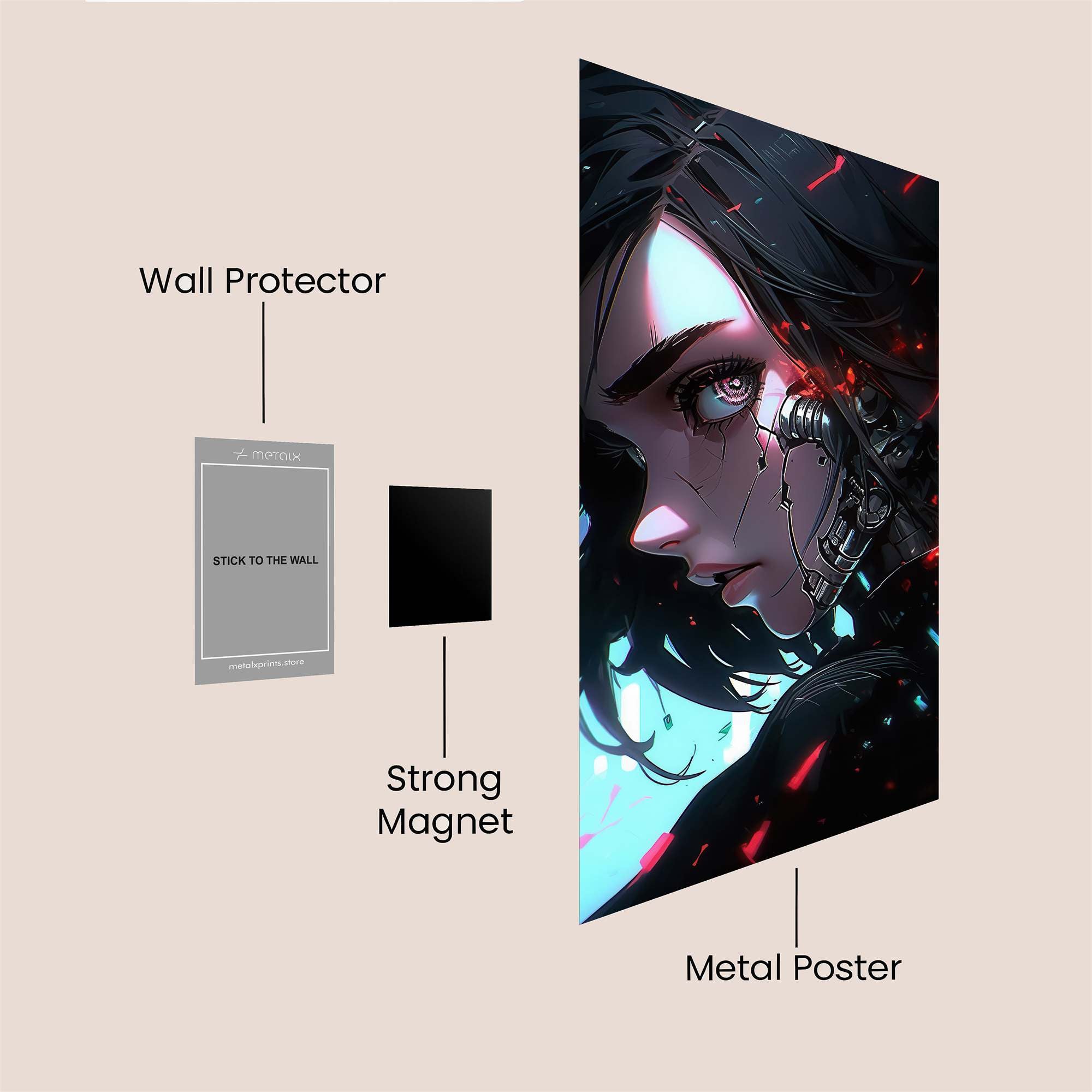 Cyber Enigma Safe Wall Magnetic / M