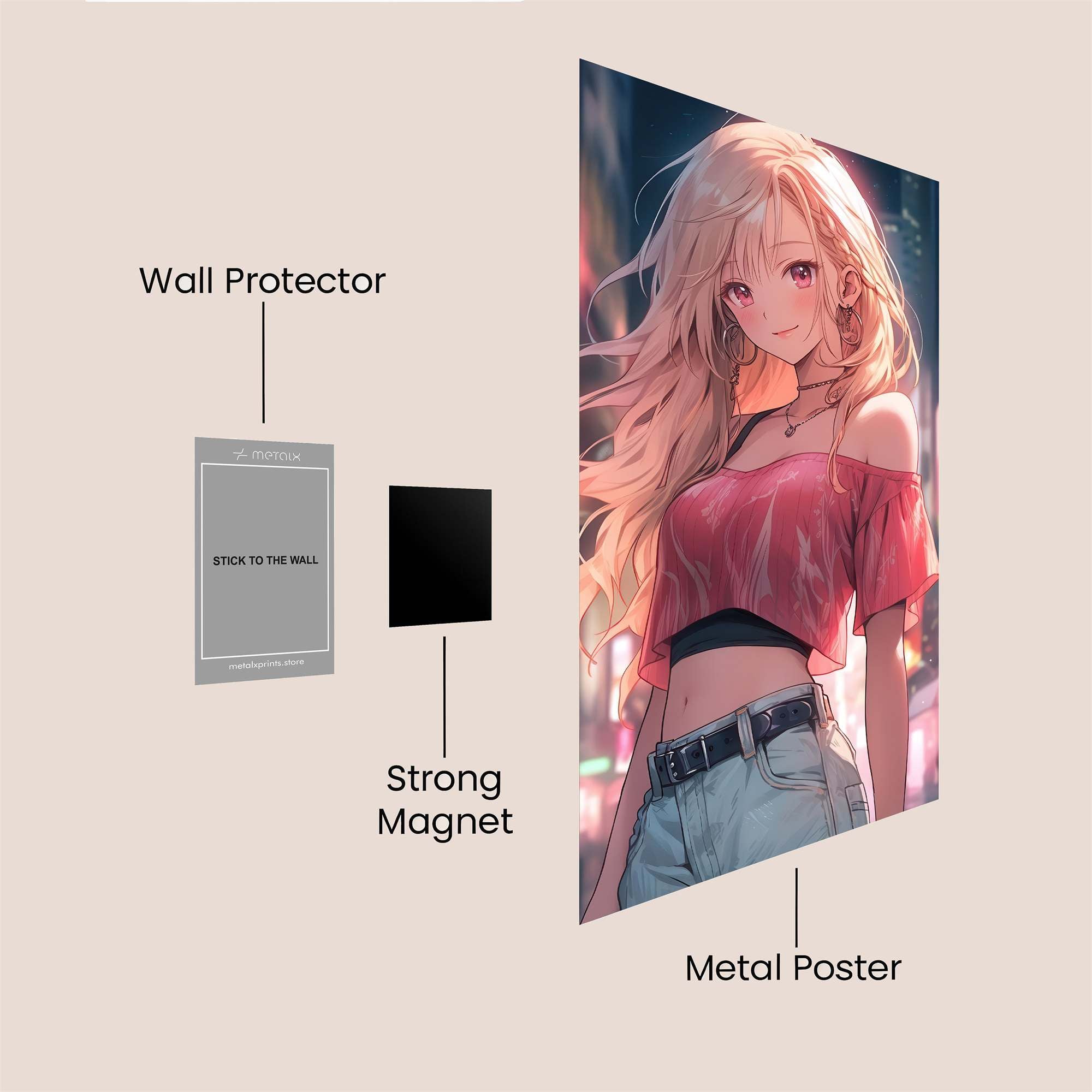 Neon Bliss Safe Wall Magnetic / M