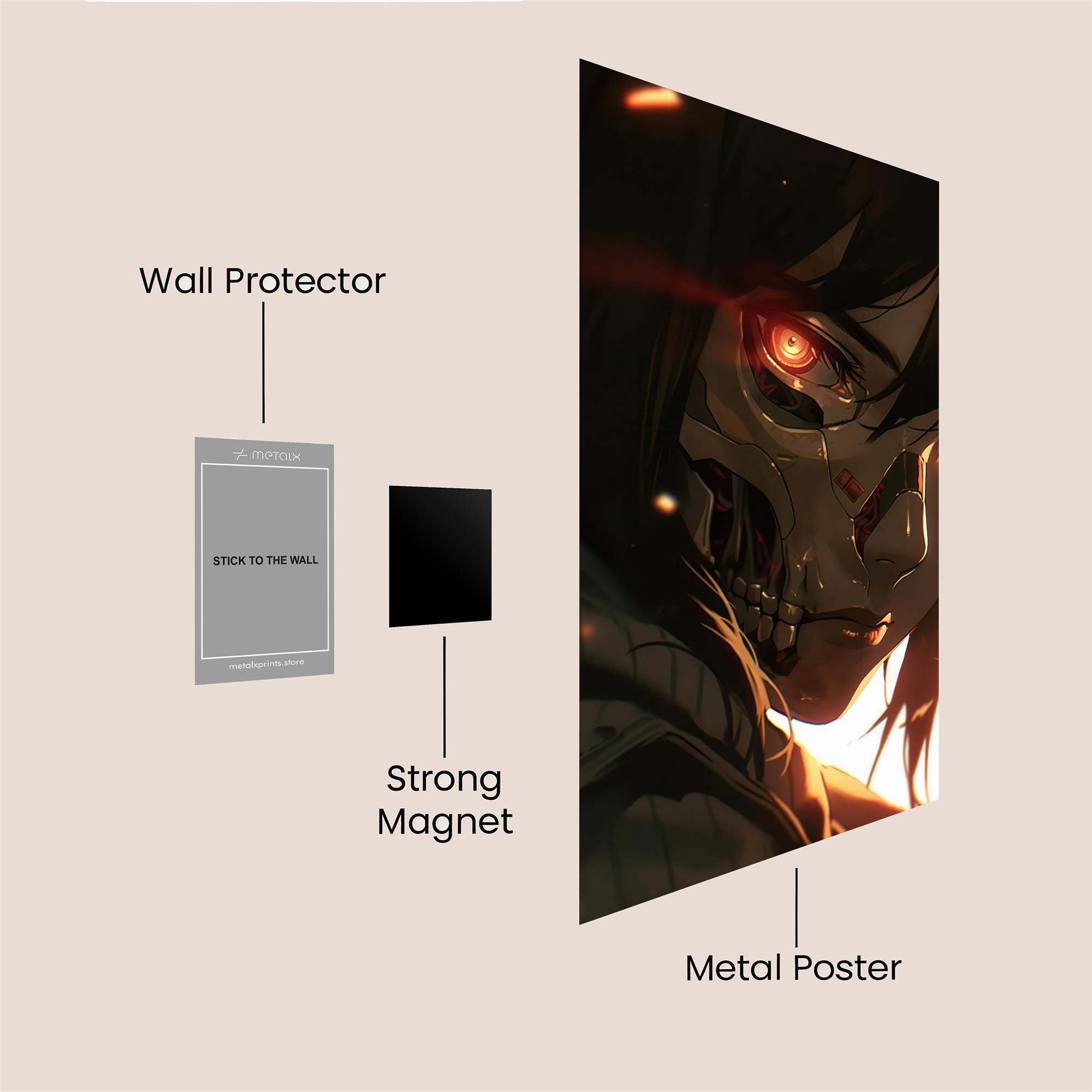 Android Angst Safe Wall Magnetic / M