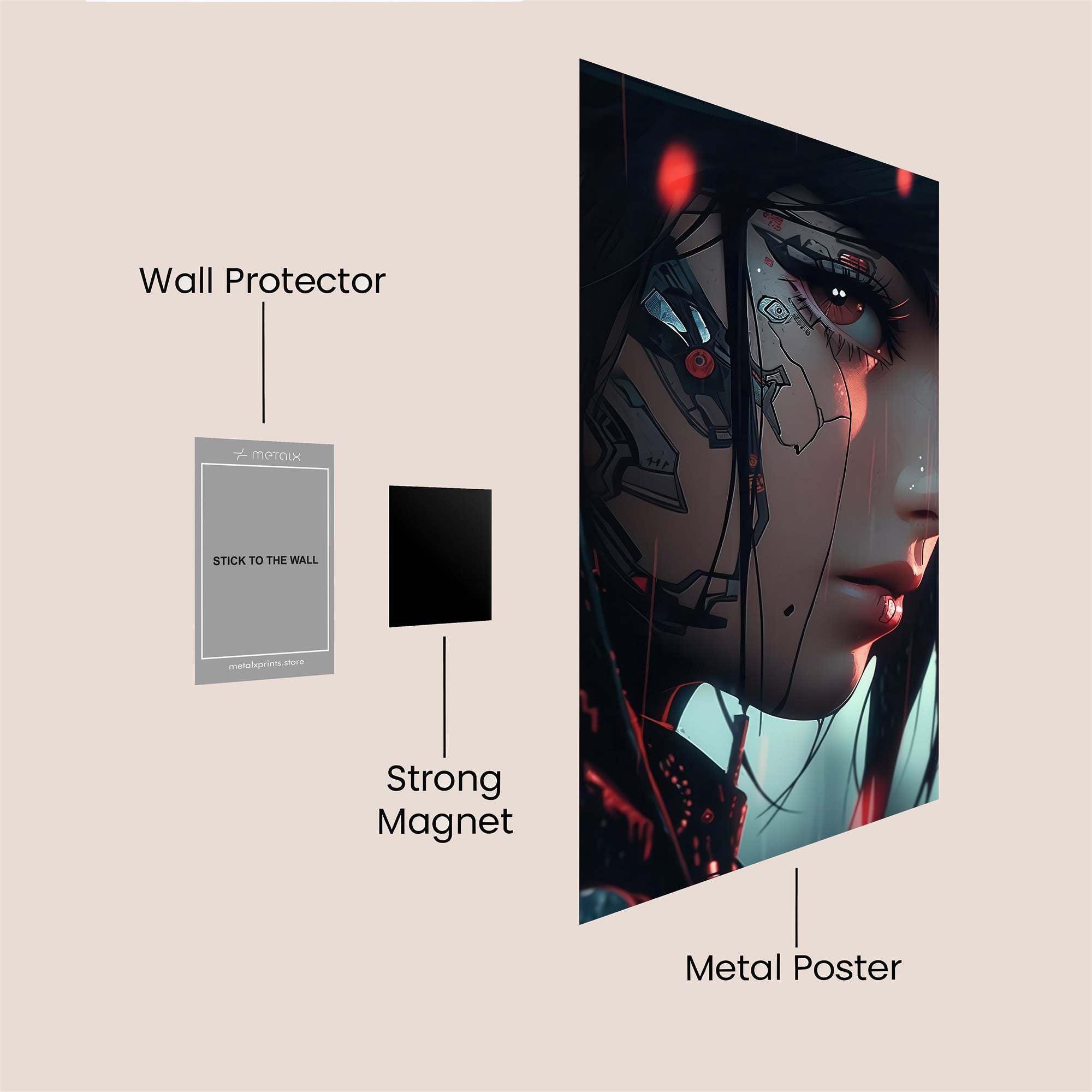 Cyber Enigma Safe Wall Magnetic / M