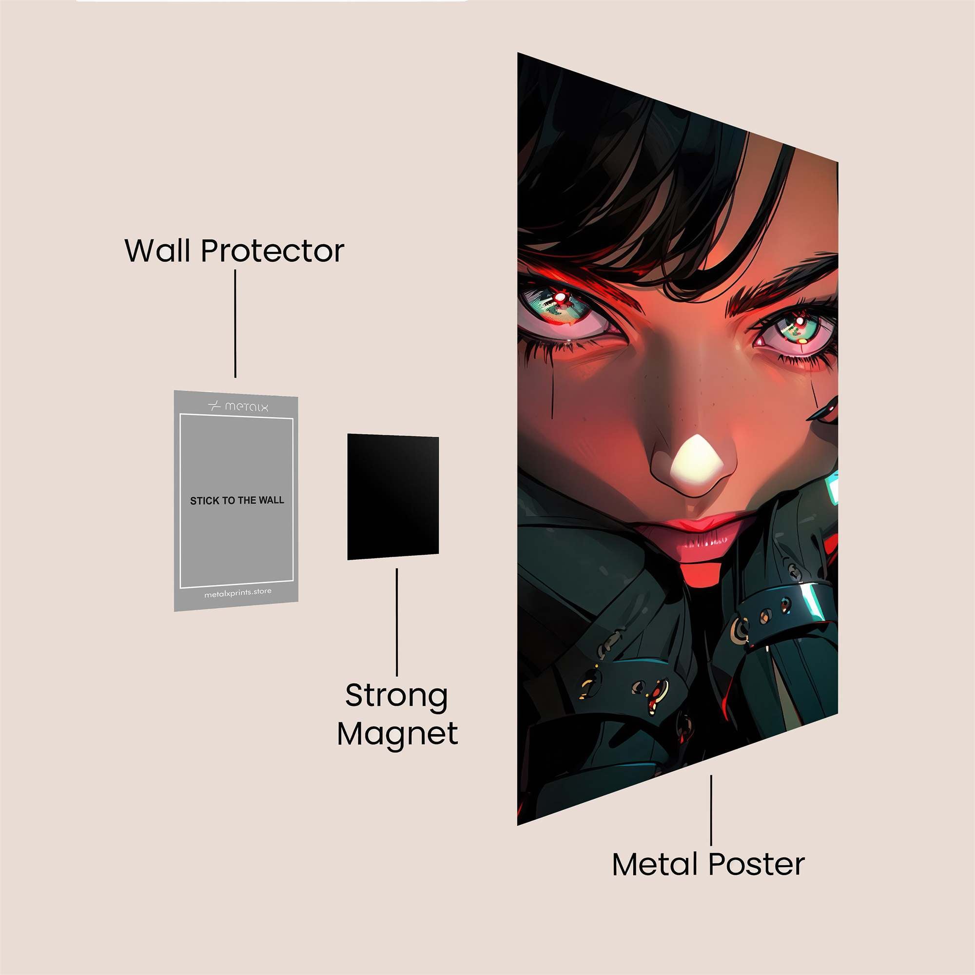 Cyberpunk Intense Safe Wall Magnetic / M