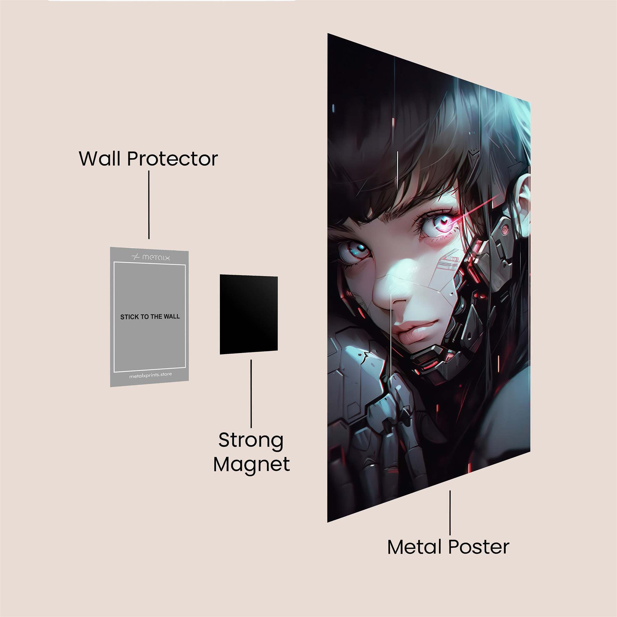 Cyber Despair Safe Wall Magnetic / M