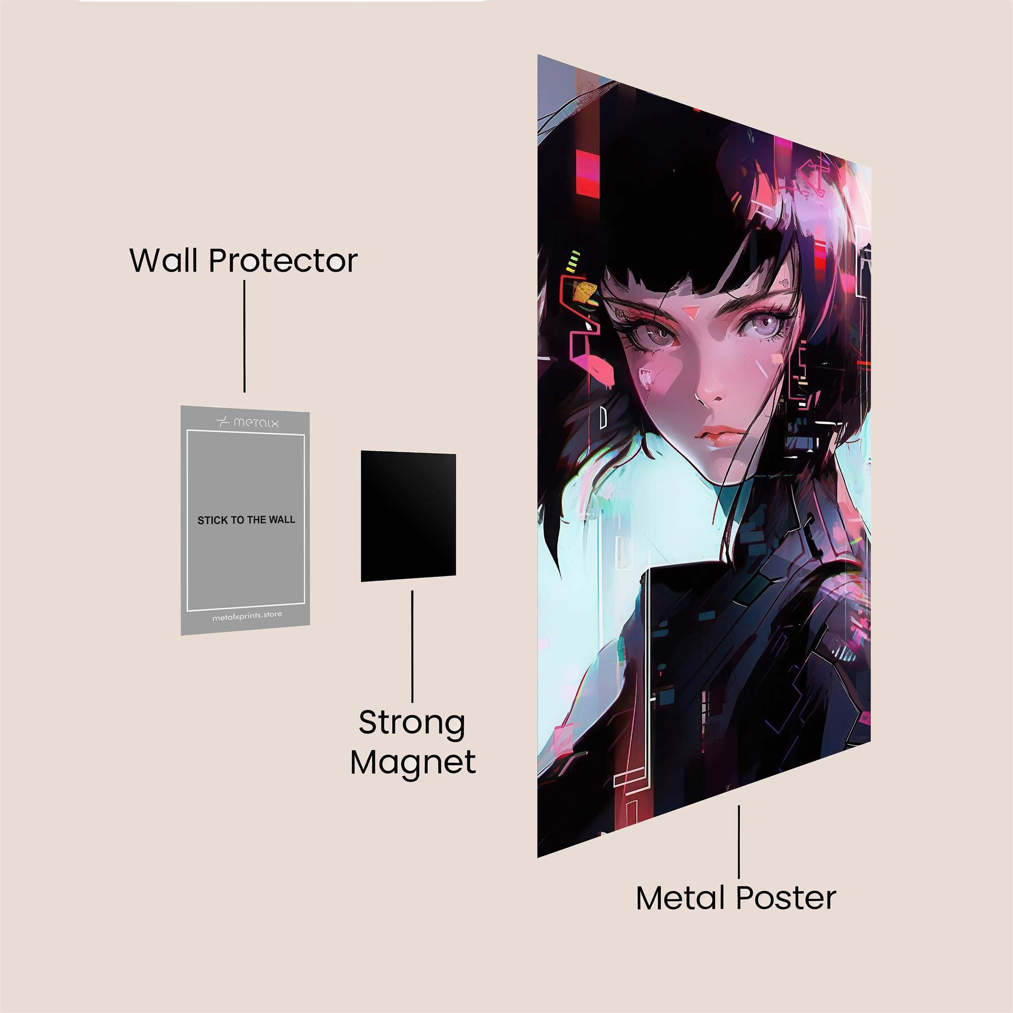 Cyber Enigma Safe Wall Magnetic / M