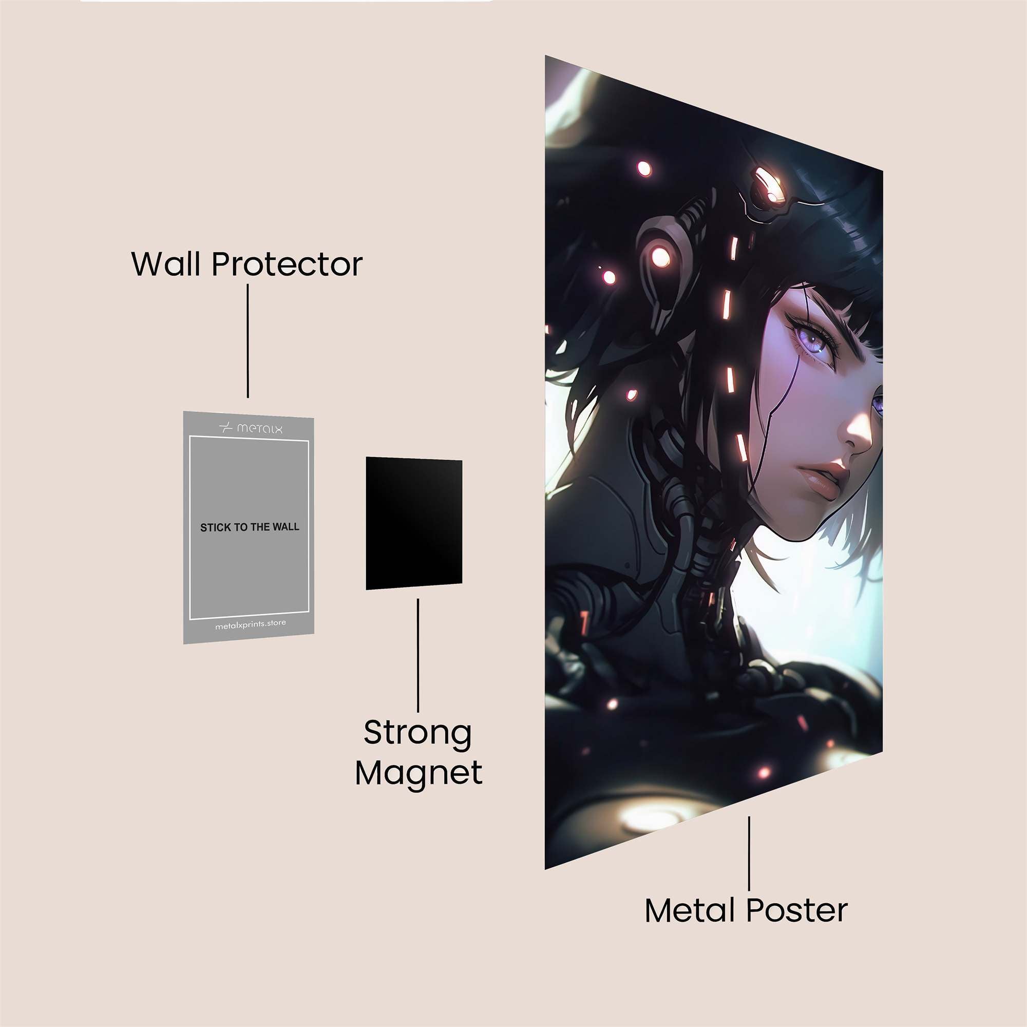 Cyber Elegance Safe Wall Magnetic / M