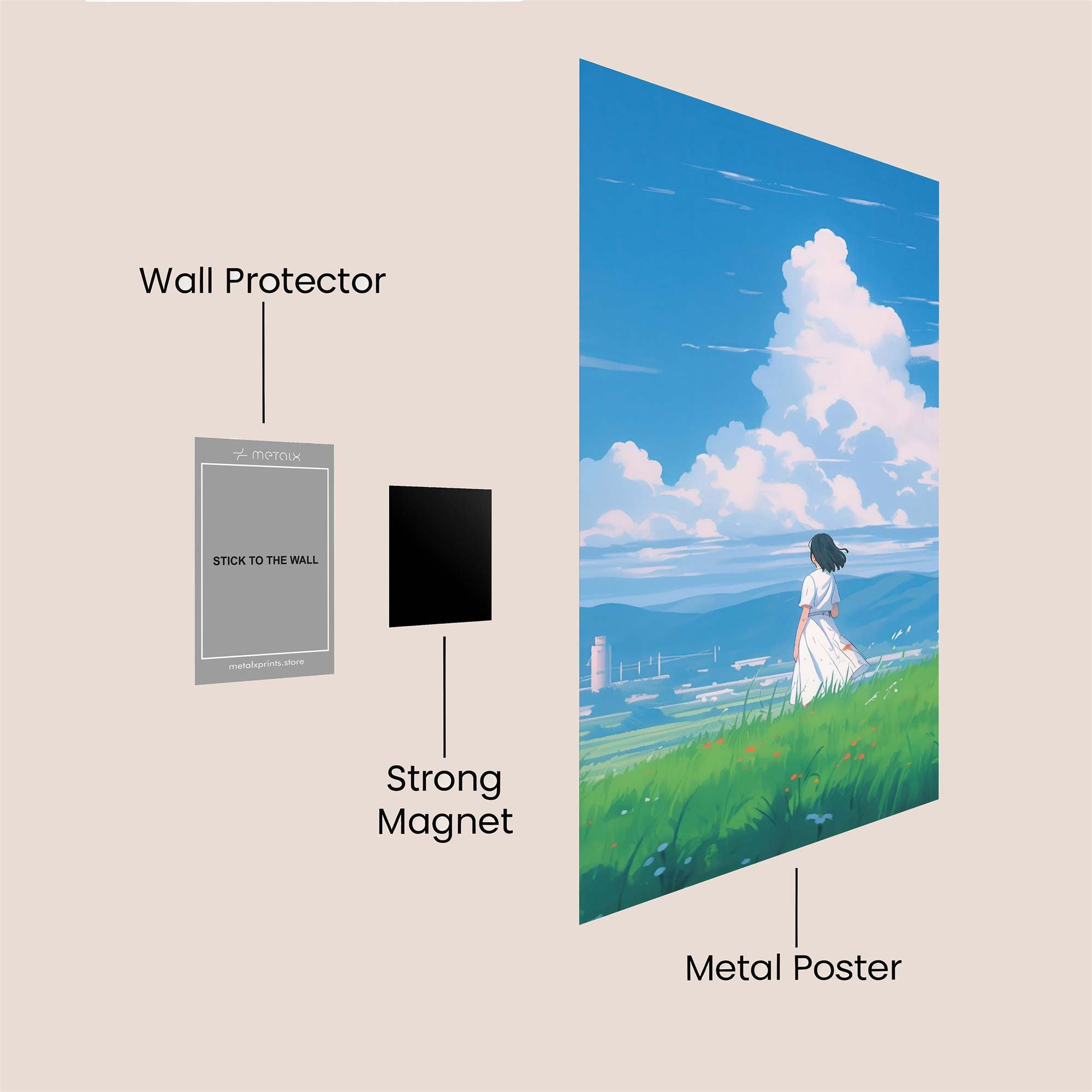 Naoko Serene Safe Wall Magnetic / M