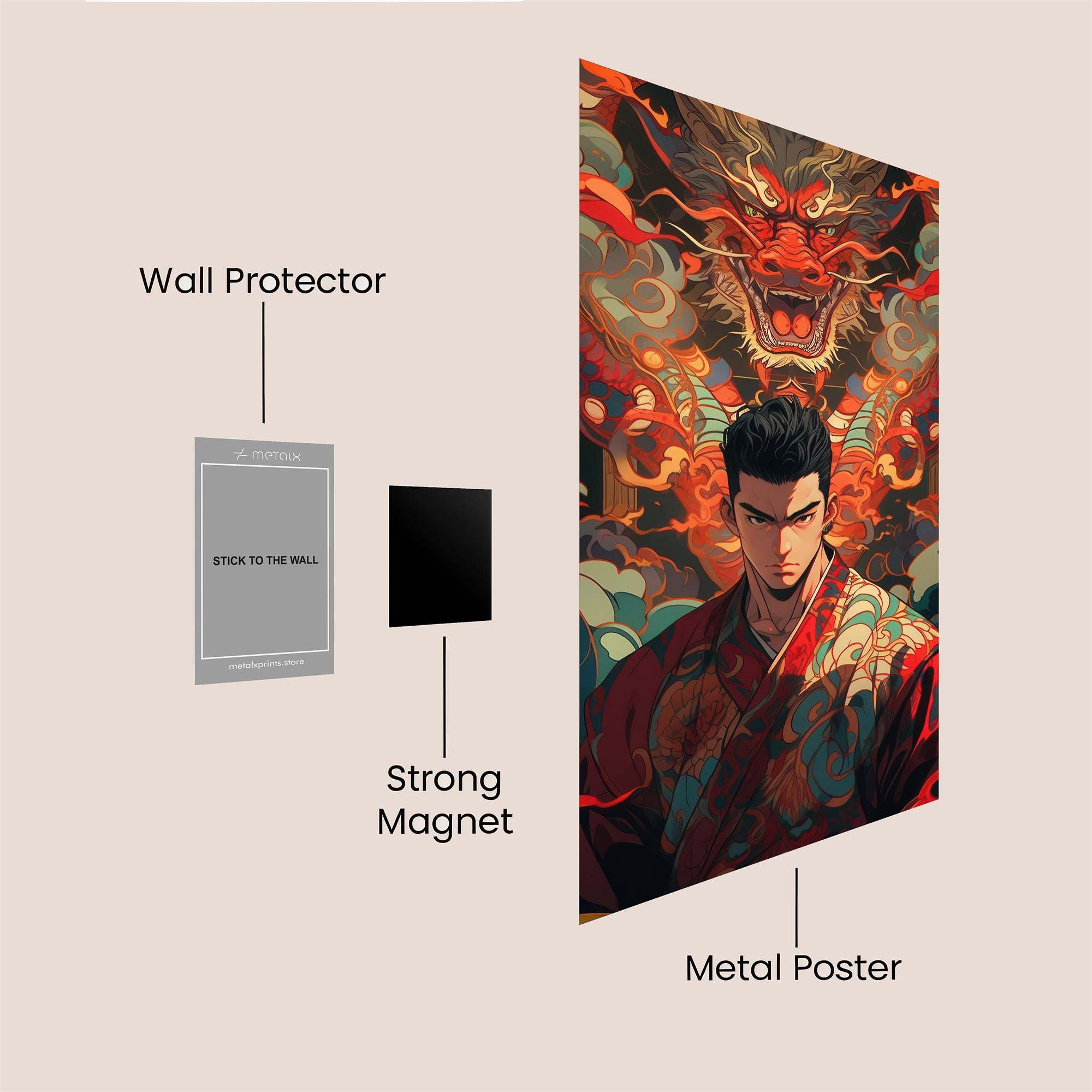 Dragon Fury Safe Wall Magnetic / M