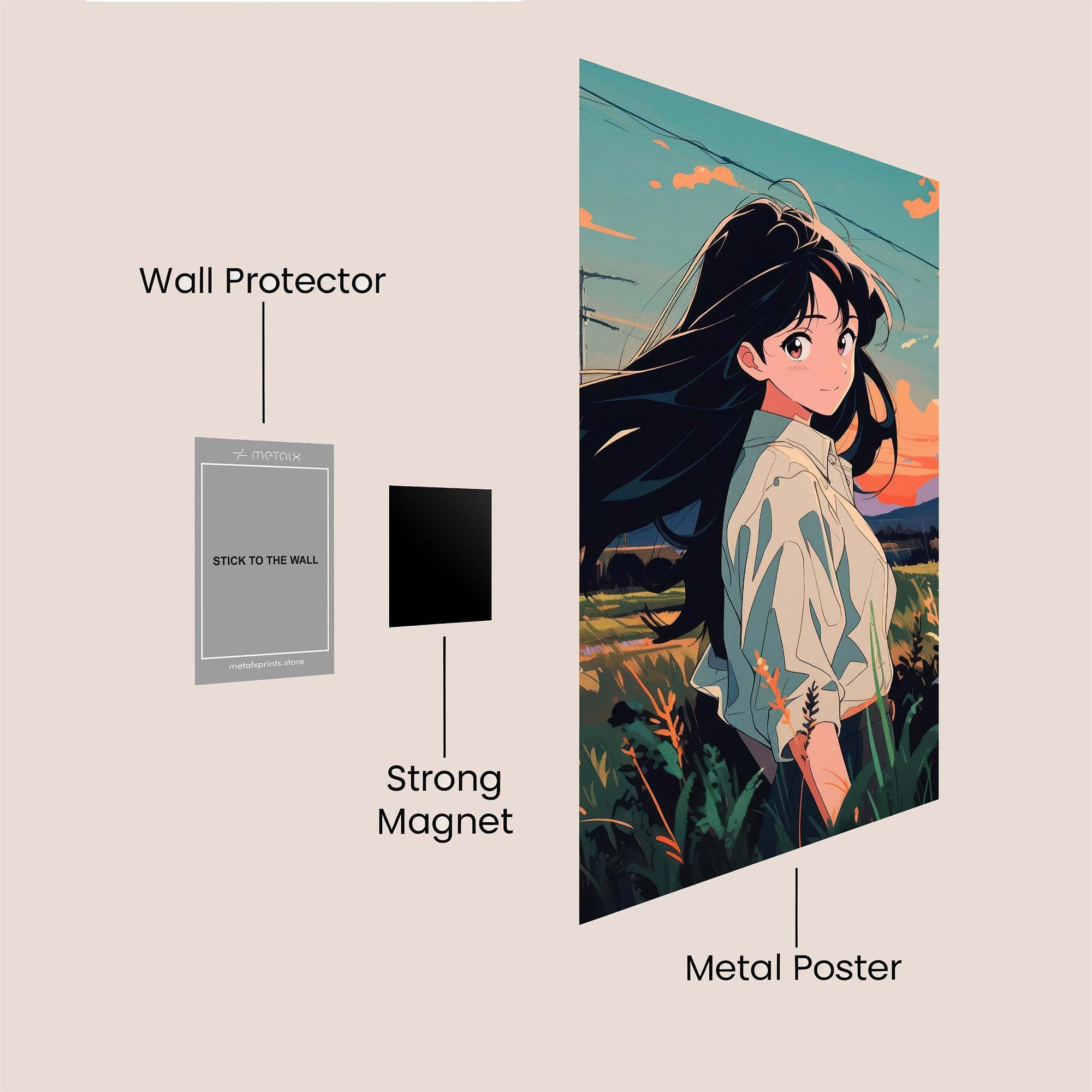 Serenity Breeze Safe Wall Magnetic / M