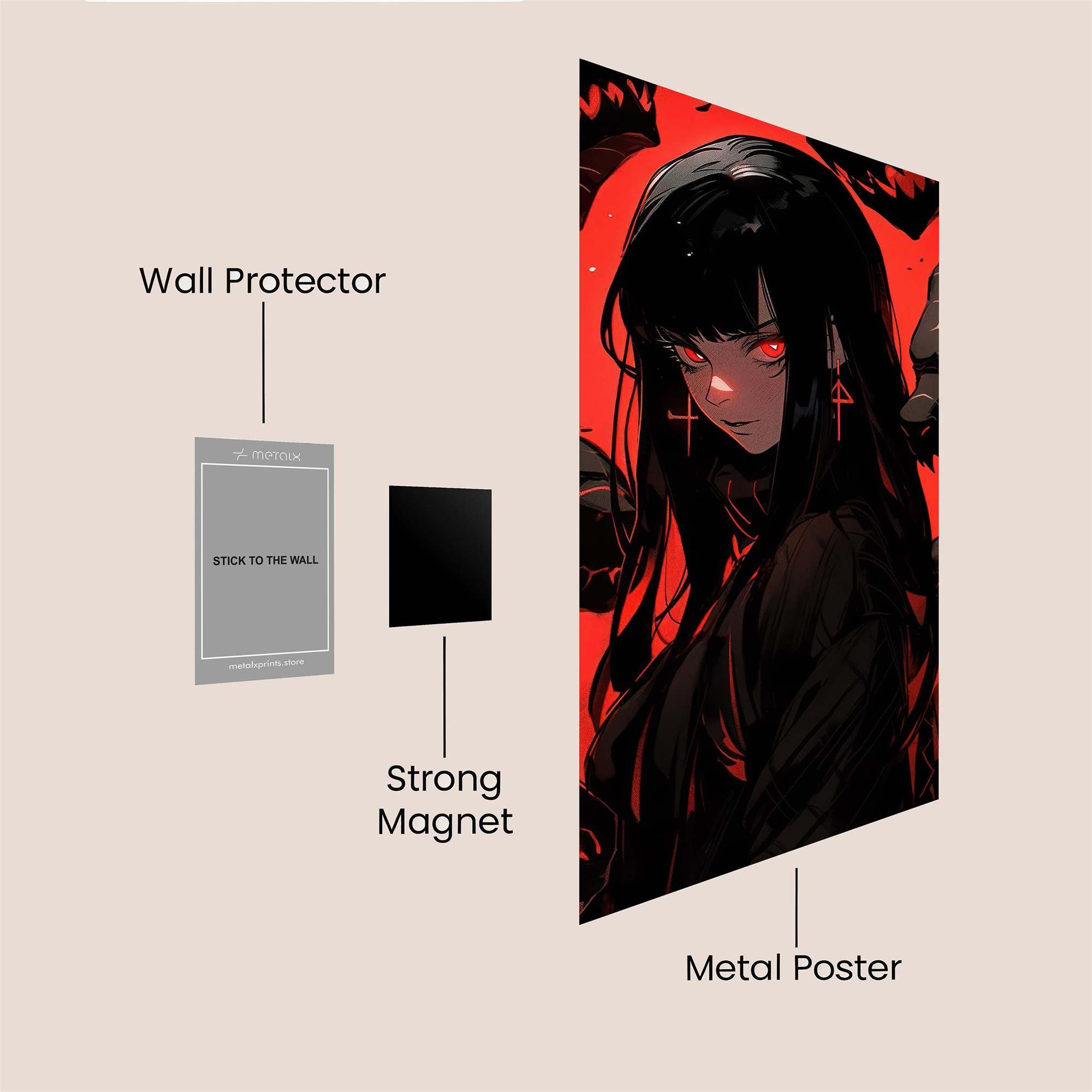 Demonic Serenity Safe Wall Magnetic / M