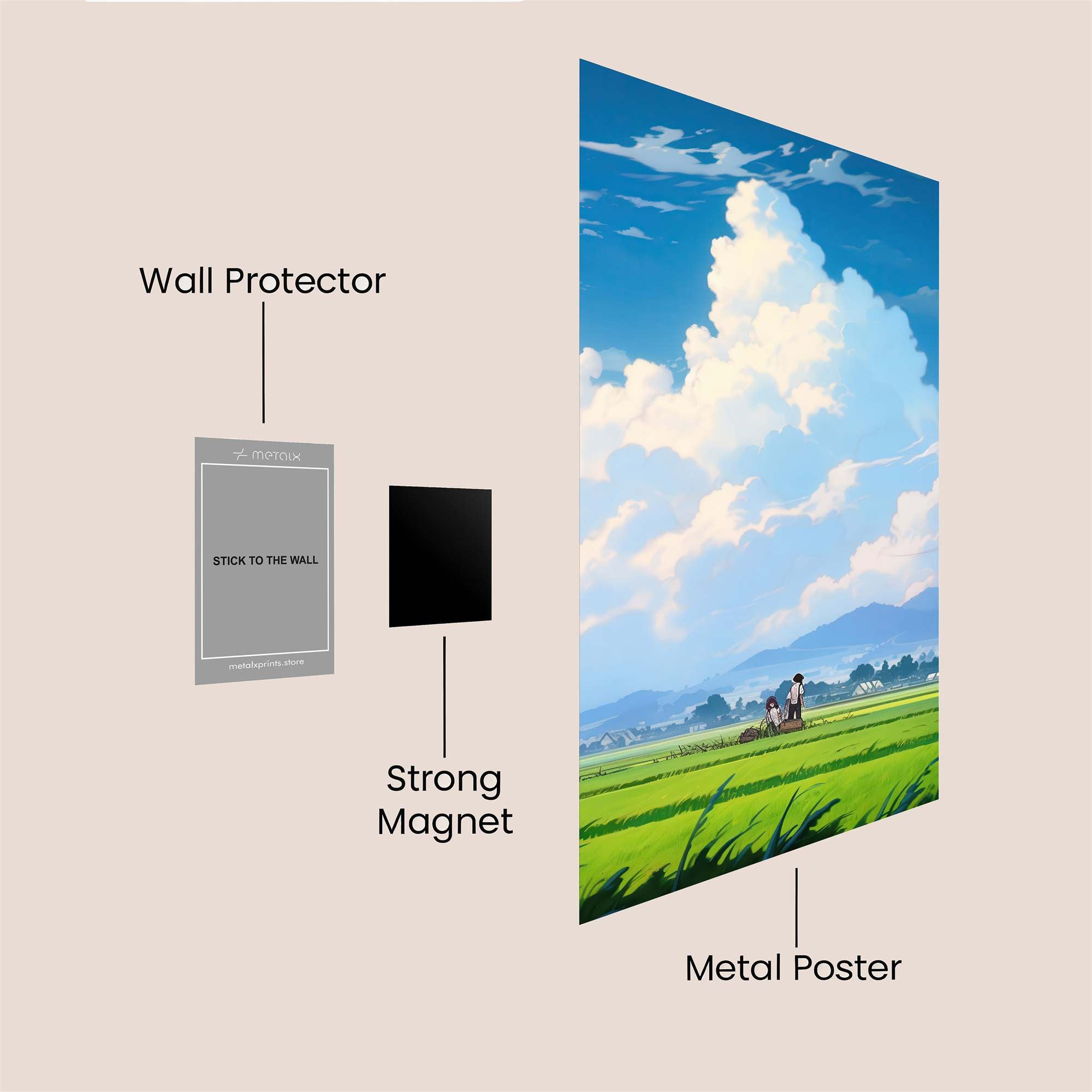 Summer Serenity Safe Wall Magnetic / M