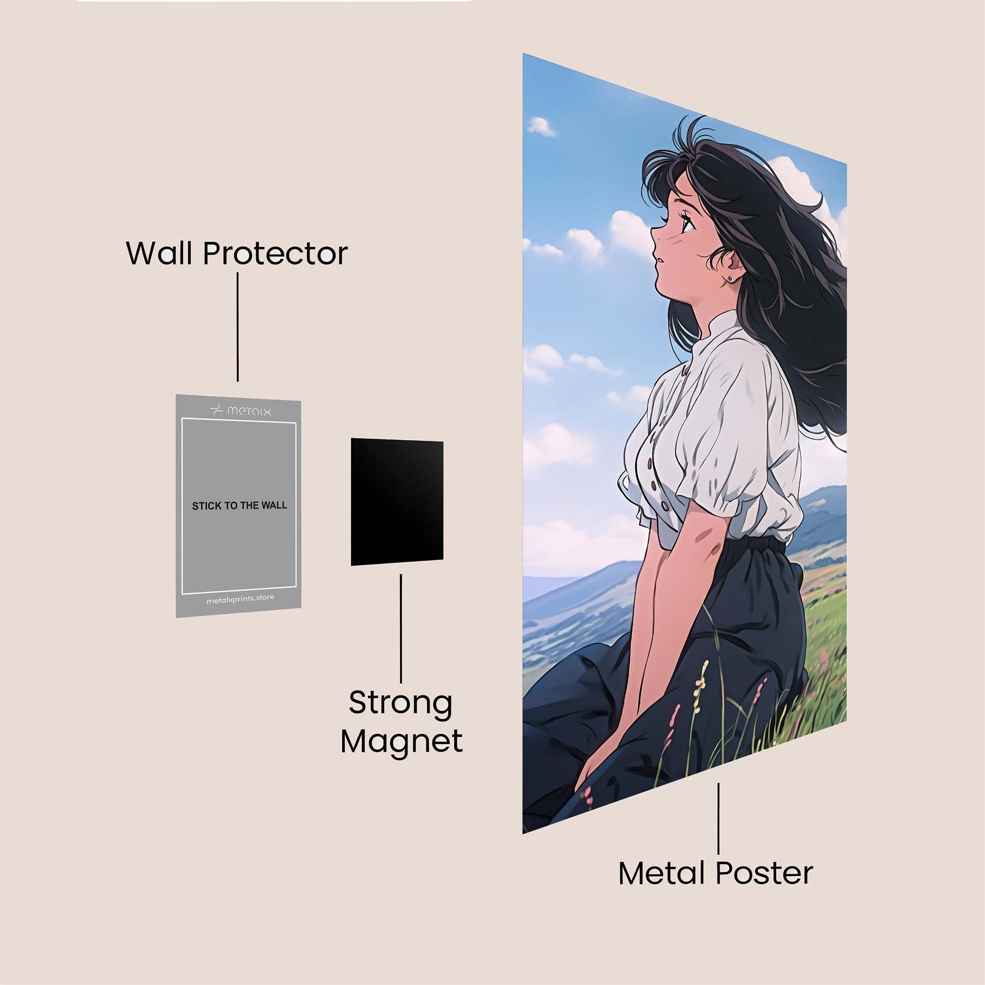 Taeko Serene Safe Wall Magnetic / M