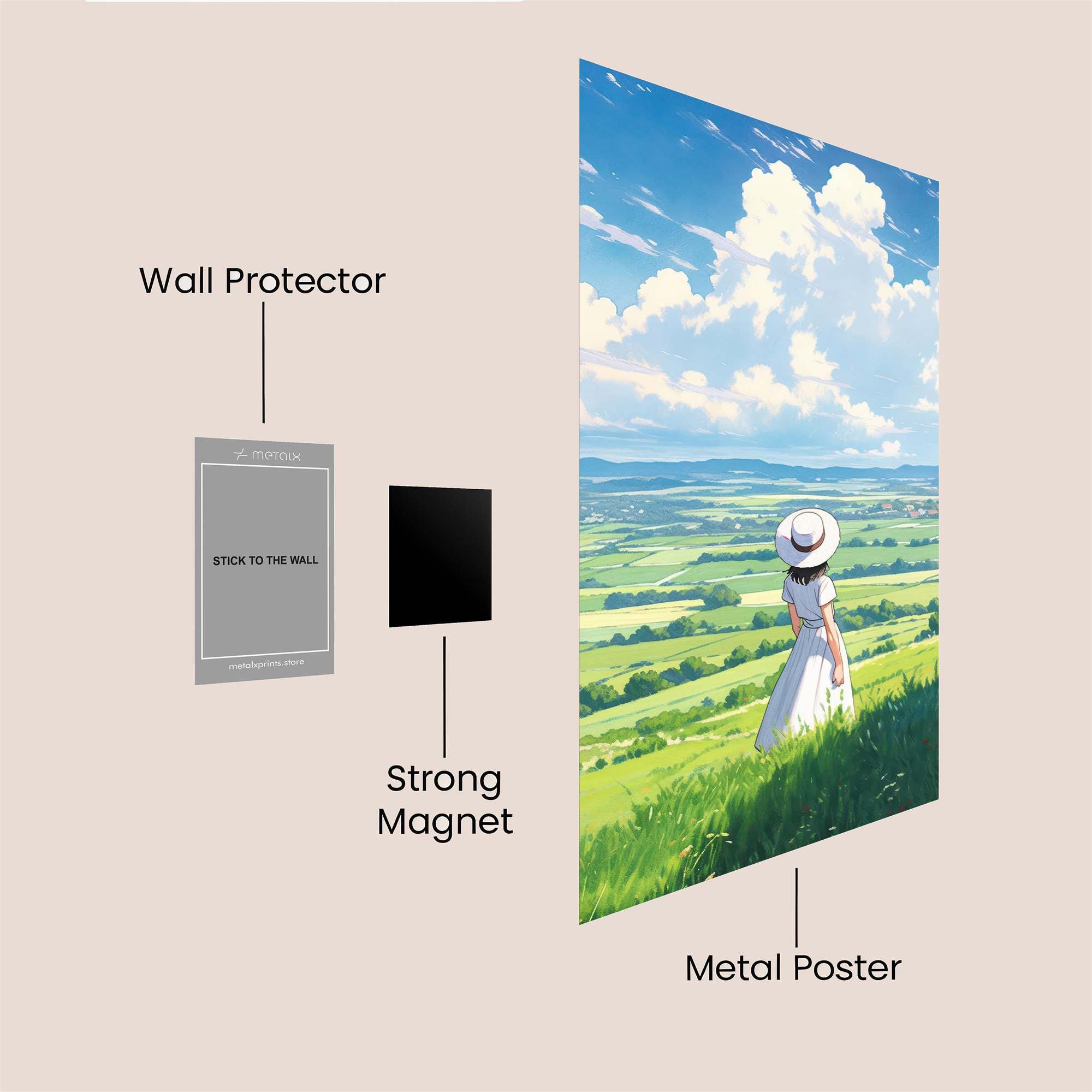 Summer Serenity Safe Wall Magnetic / M