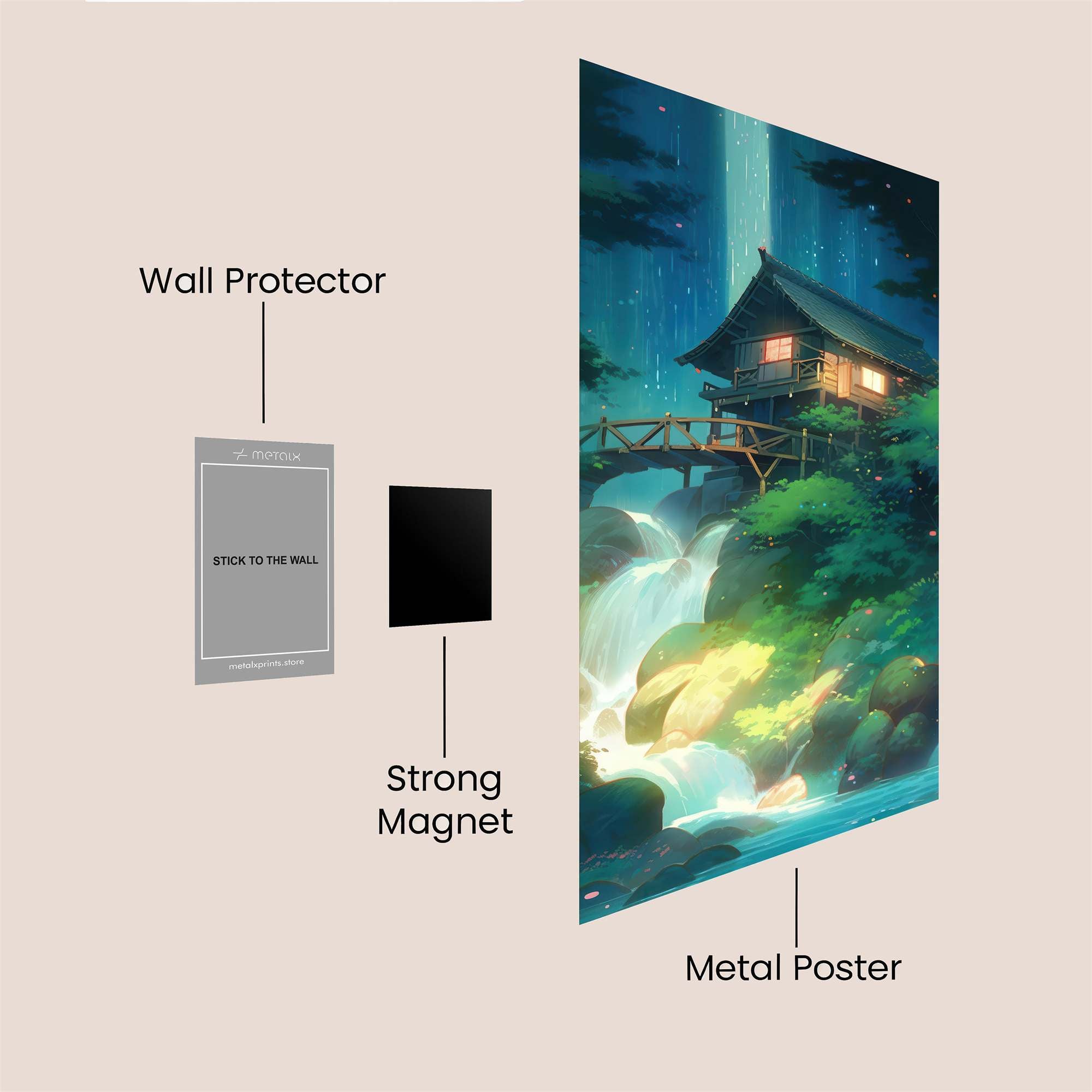 Cabin Serenity Safe Wall Magnetic / M