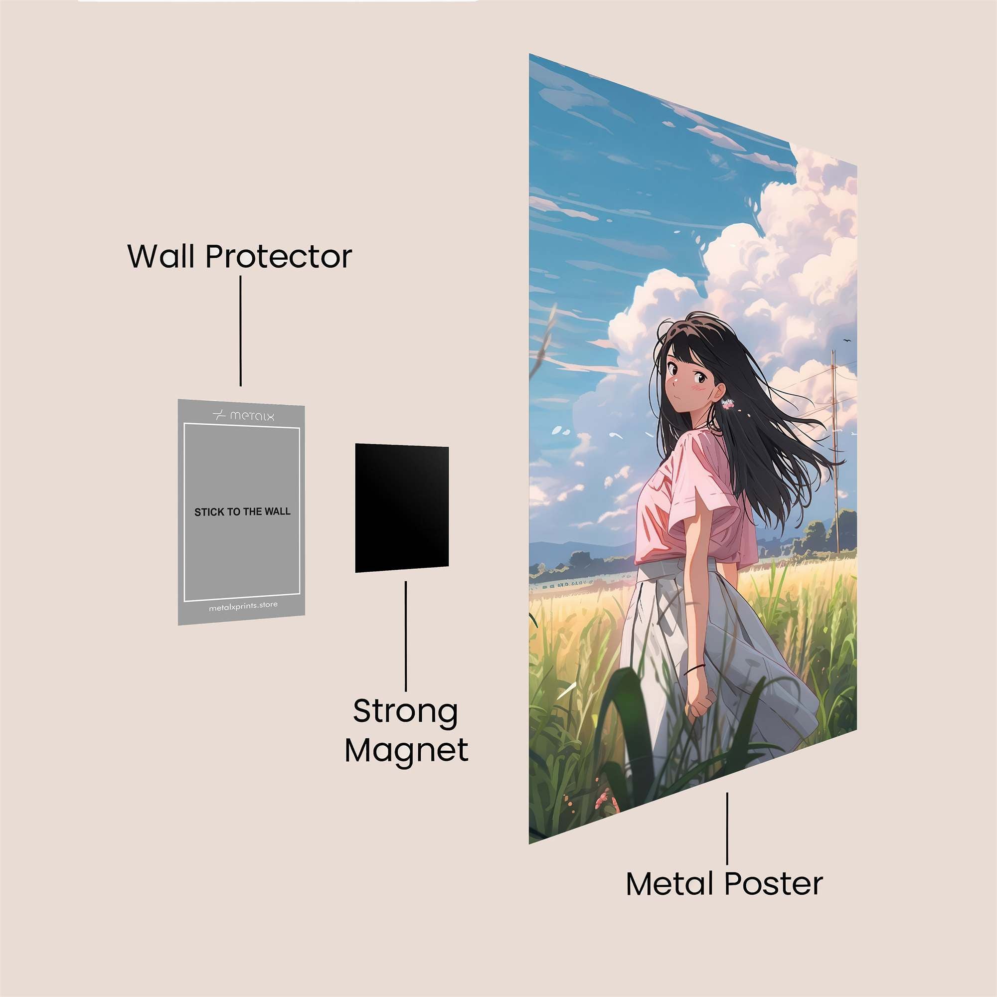 Summer Serenity Safe Wall Magnetic / M