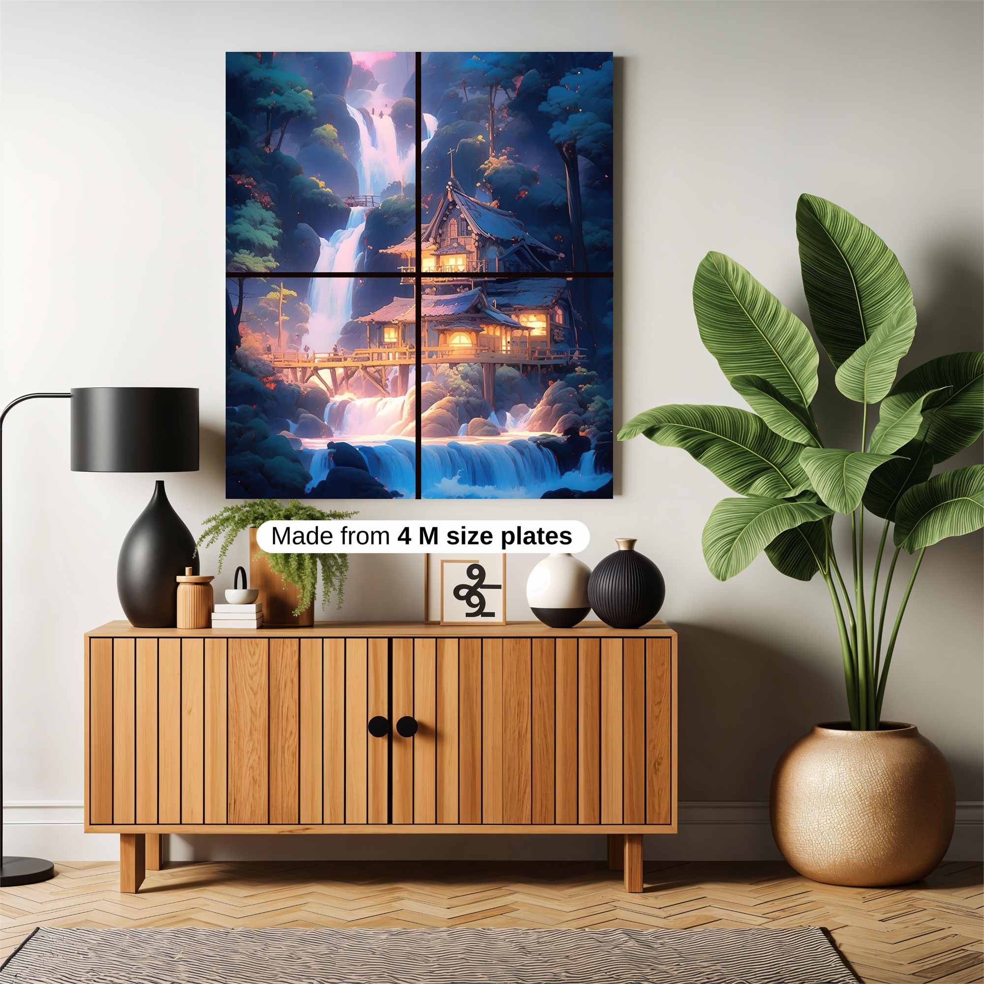 Waterfall Serenity Safe Wall Magnetic / M