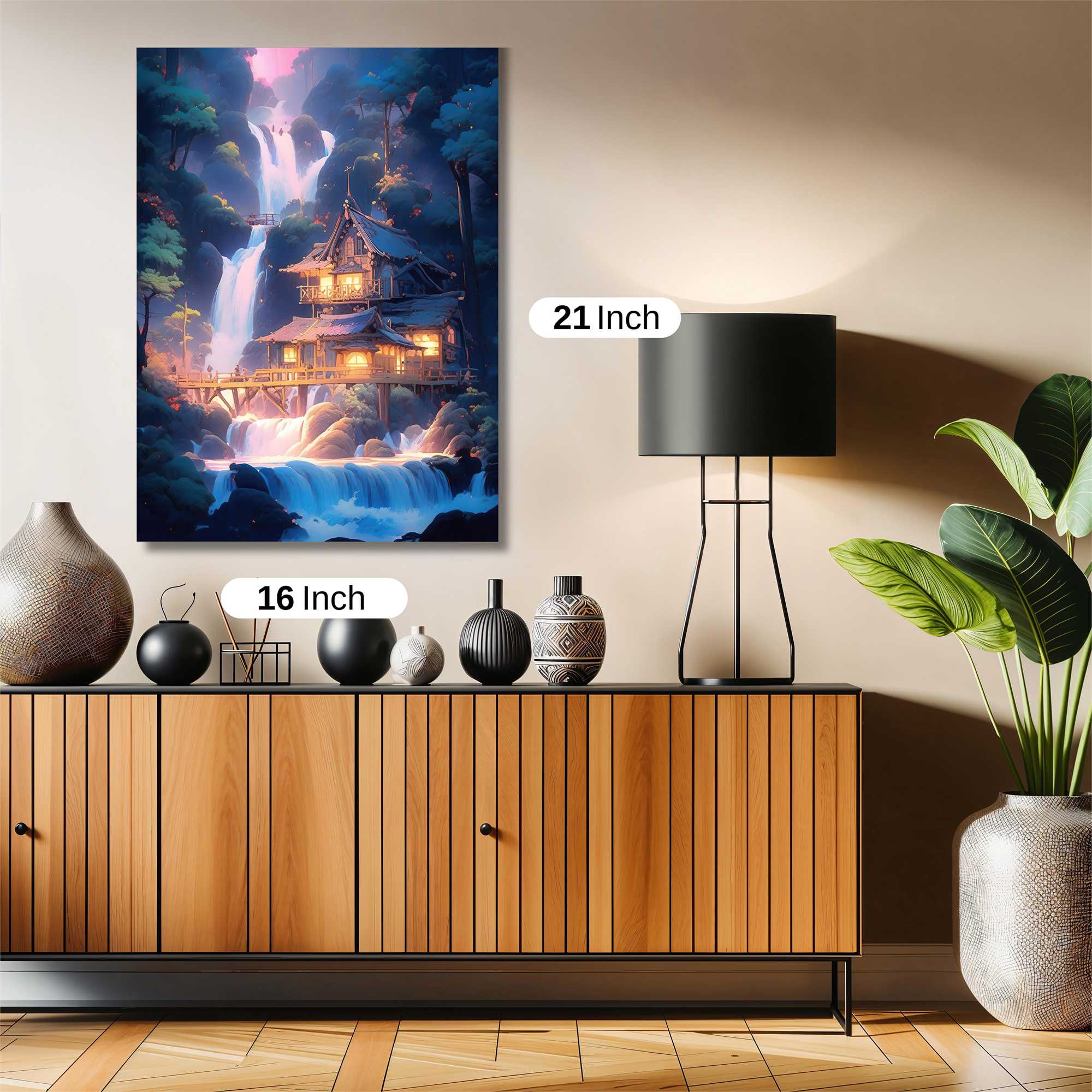 Waterfall Serenity Safe Wall Magnetic / M