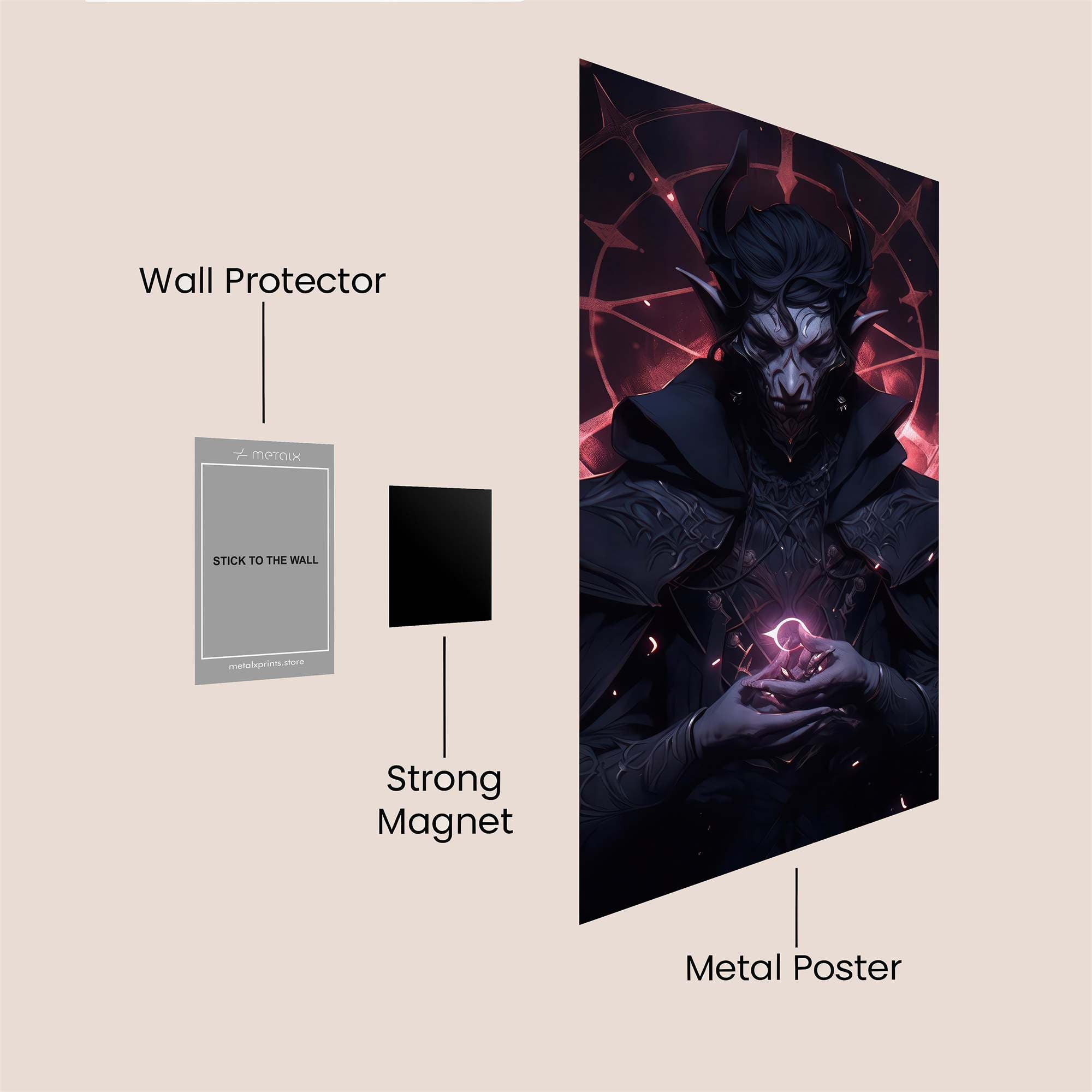 Demon Enigma Safe Wall Magnetic / M