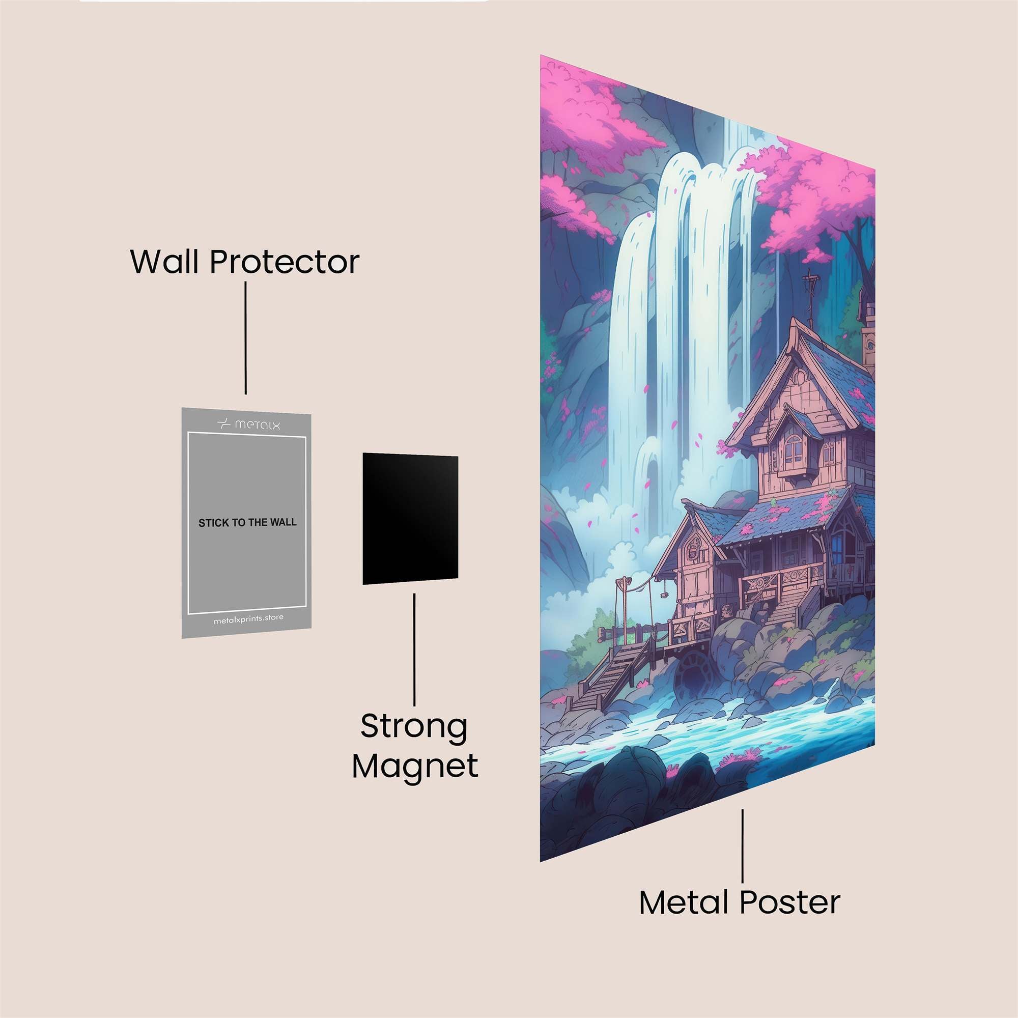 CascadeWhimsy Safe Wall Magnetic / M