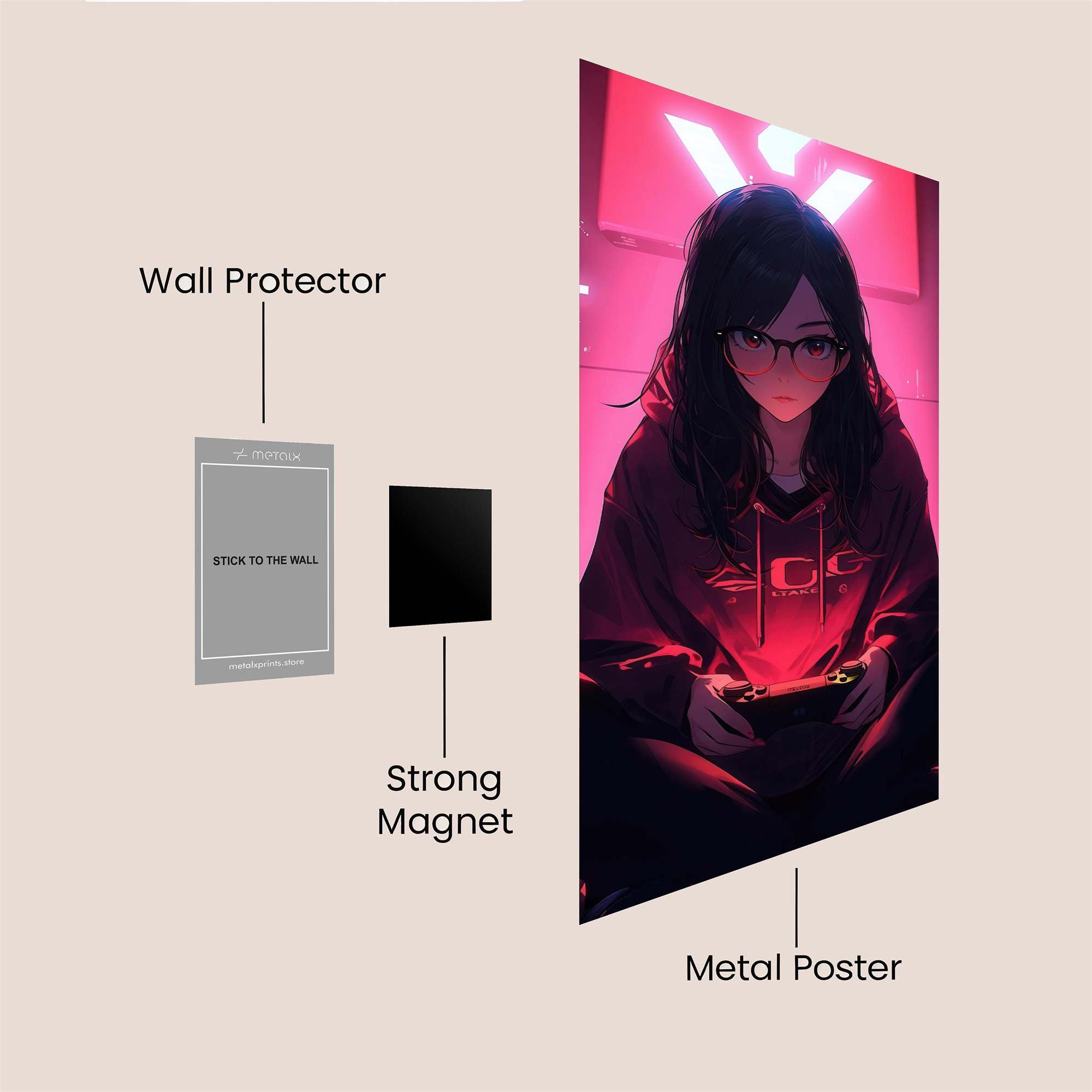 Gamer Bliss Safe Wall Magnetic / M