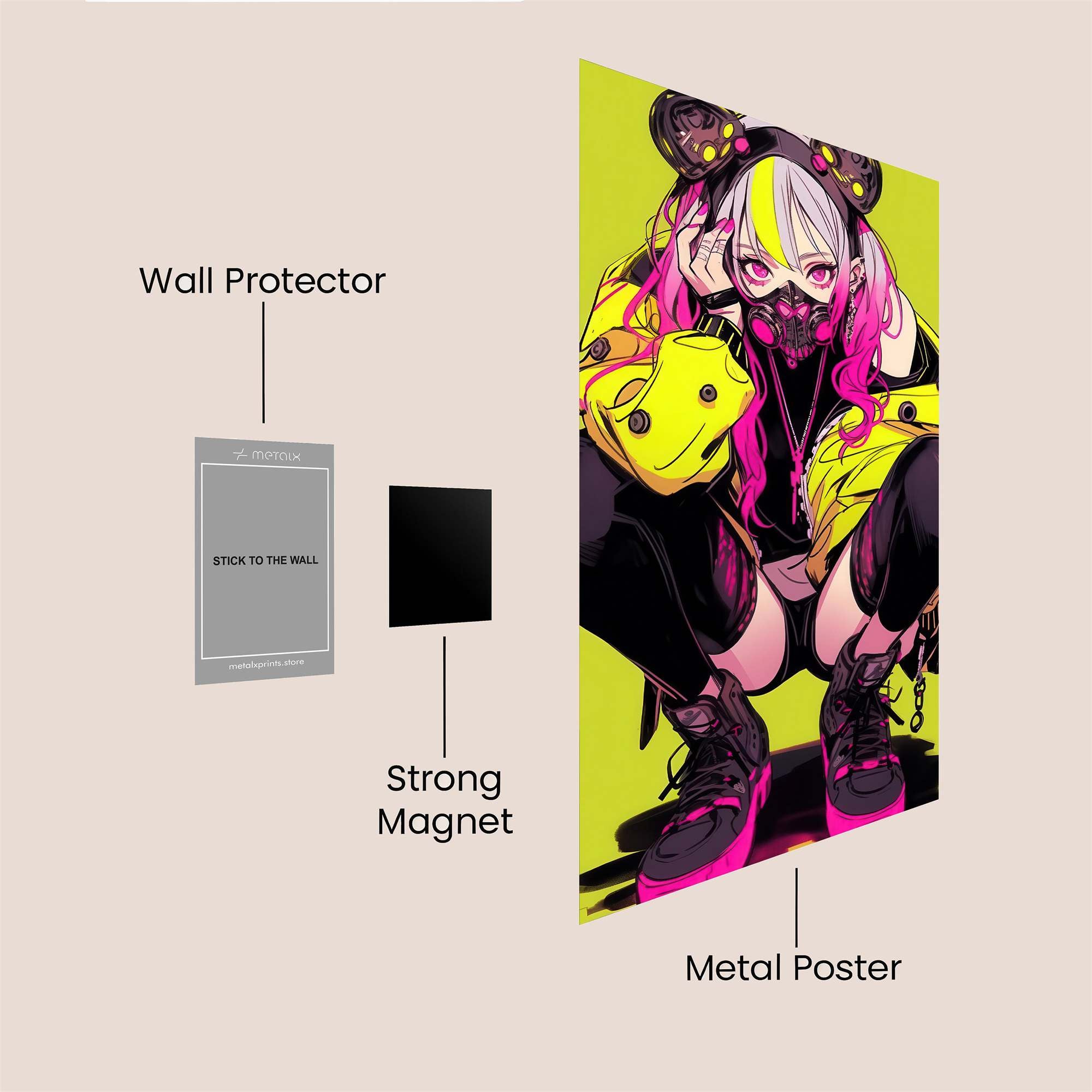 Cyber Rebel Safe Wall Magnetic / M