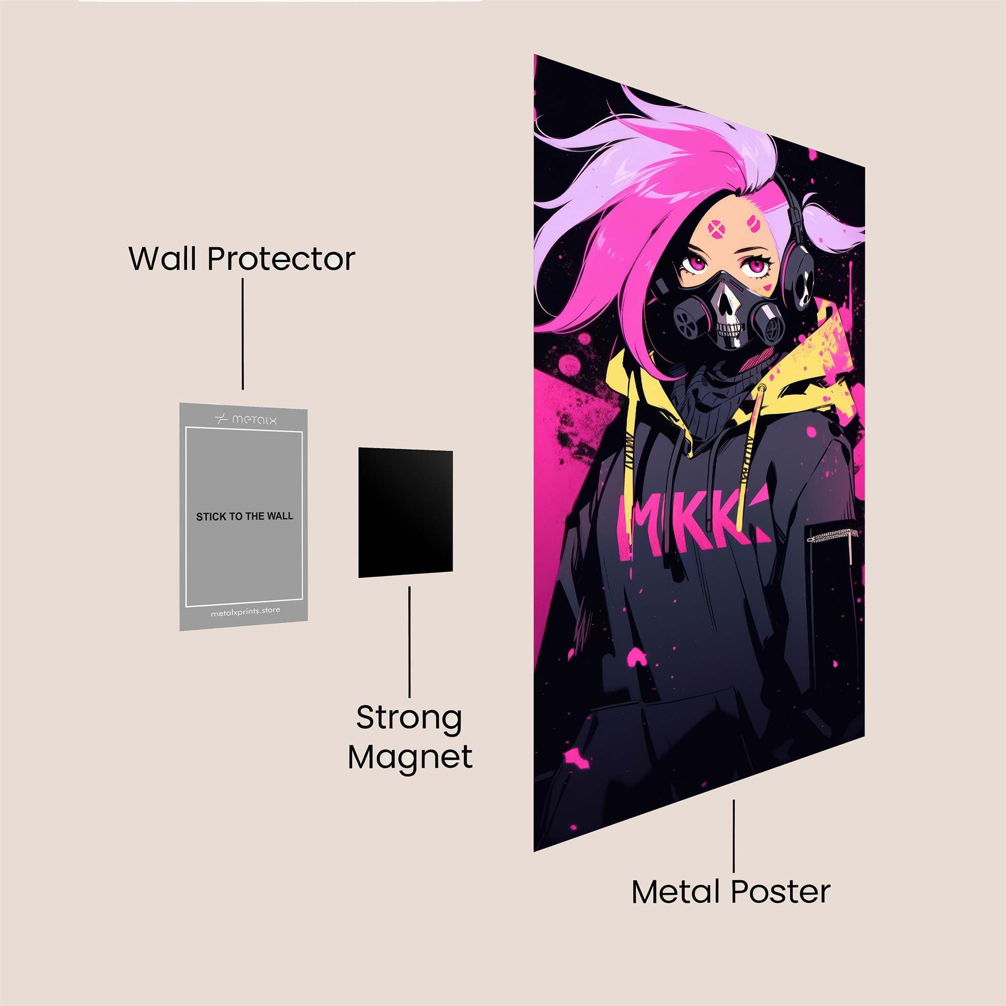 Neon Rebel Safe Wall Magnetic / M